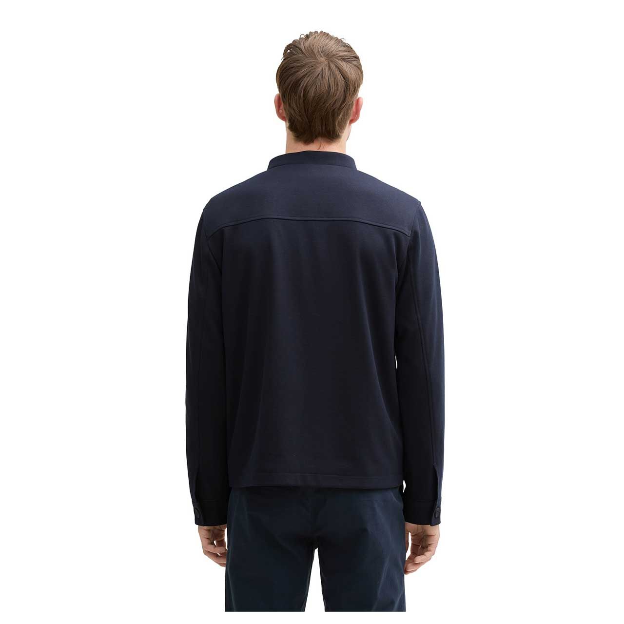 Tom Tailor Herren Jacke Piqué Blouson Bomber Jacket sky captain blue
