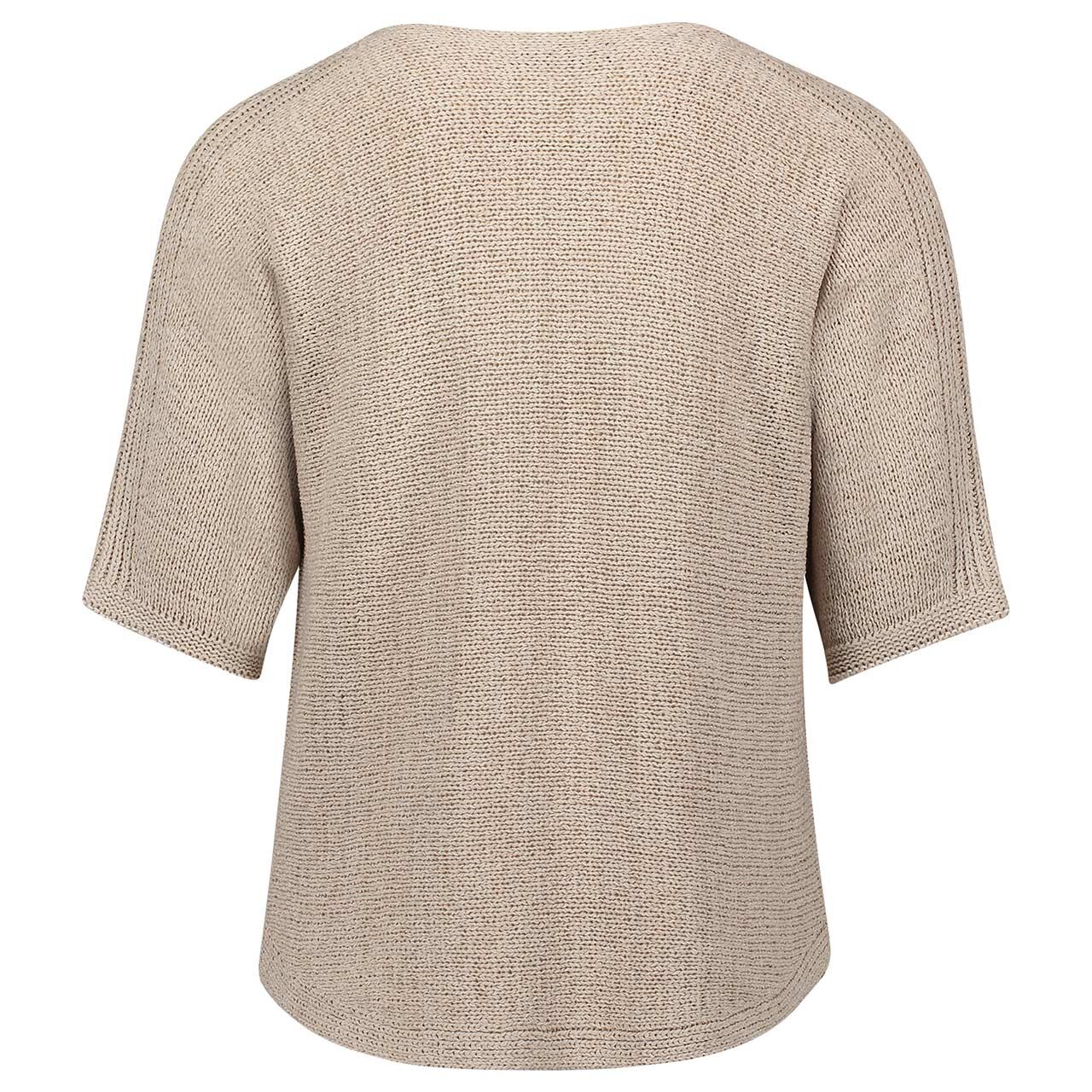 Damen Kurzam Pullover von Betty Barclay in Hellbeige, Rückansicht