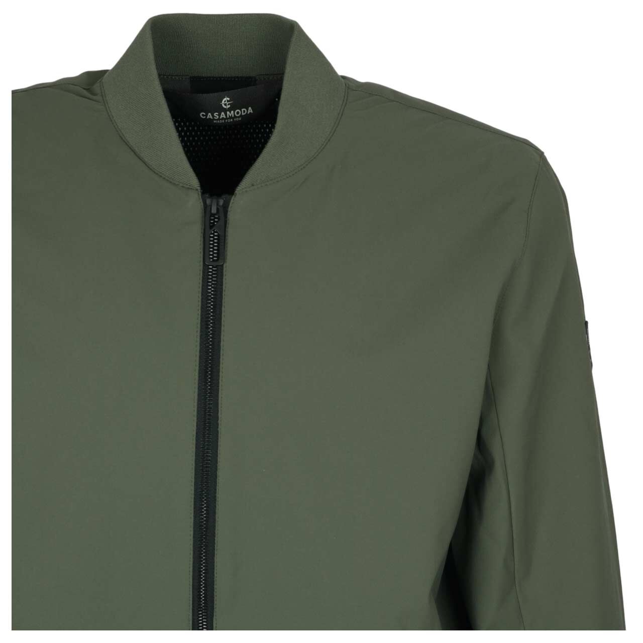 Herren Jacke Blouson von Casa Moda in Olivgrün, detaillierte Vorderansicht