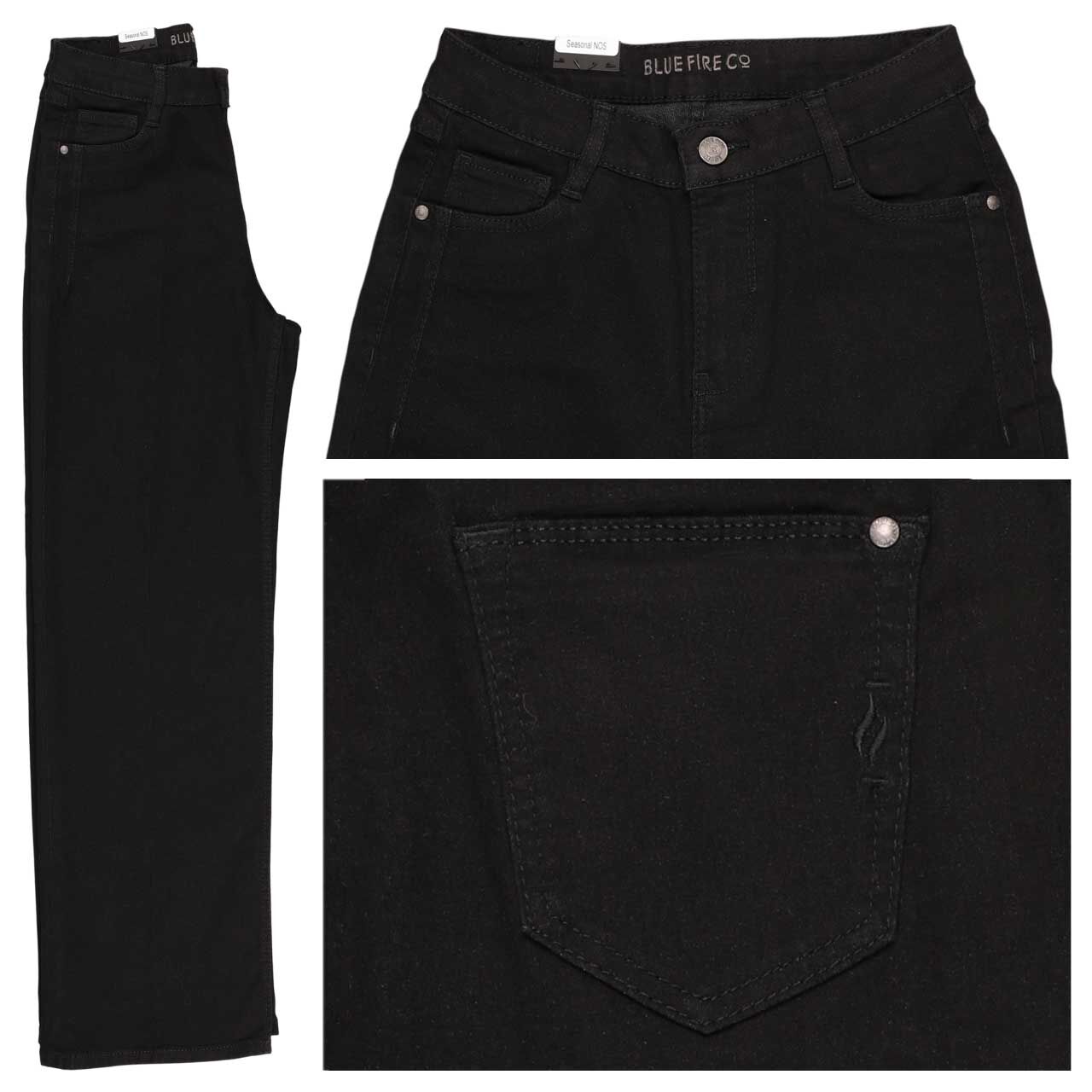 Blue Fire Judy Jeans black