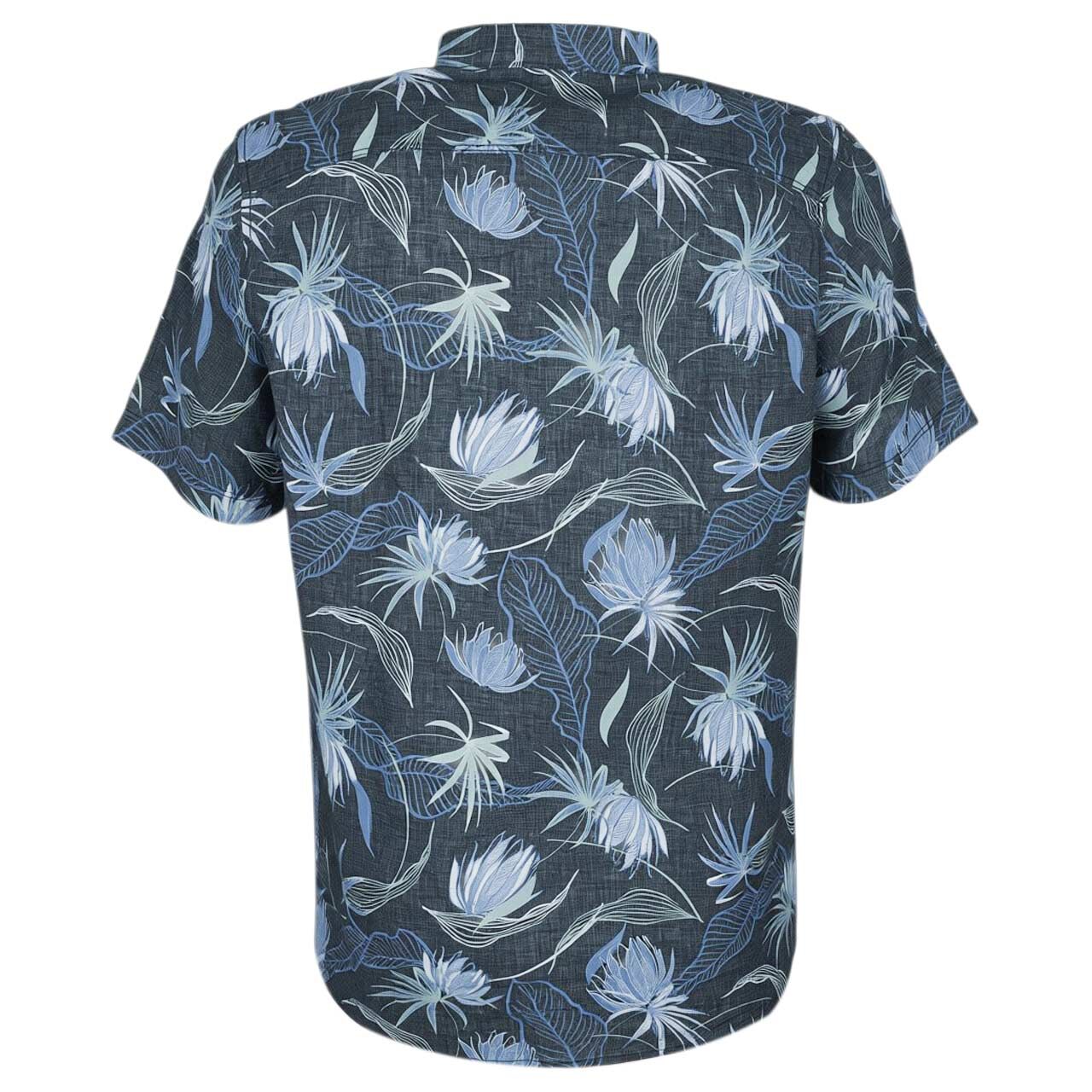 Herren 1/2 Arm Hemd von Lerros in Dunkelblau mit Print, Rückansicht