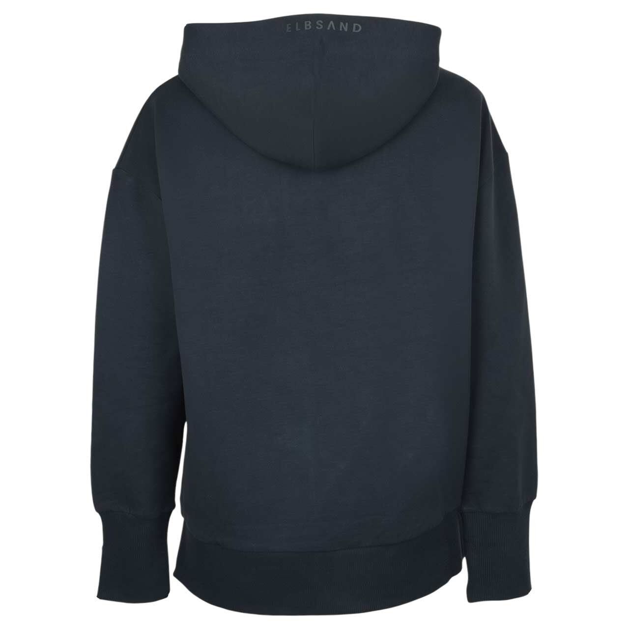 Damen Hoodie Sweatshirt Leah von Elbsand in Dunkelblau, Rückansicht