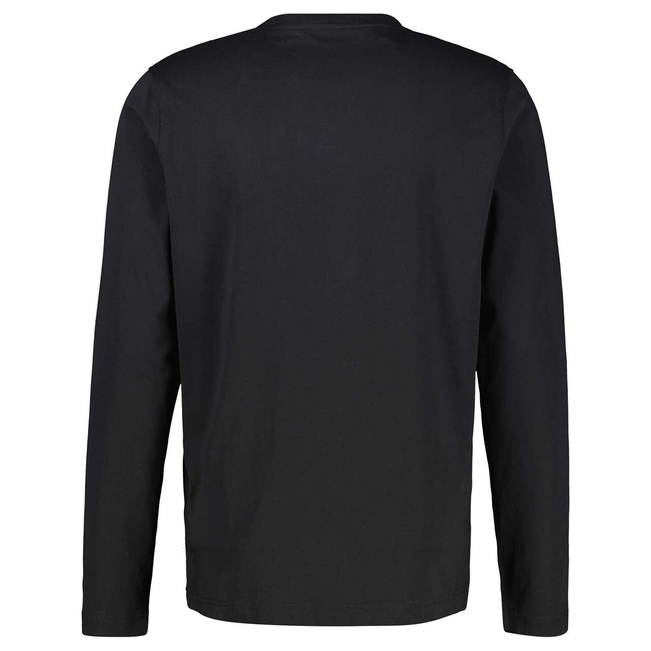 Herren Langarm Shirt von Lerros in Schwarz, Rückansicht