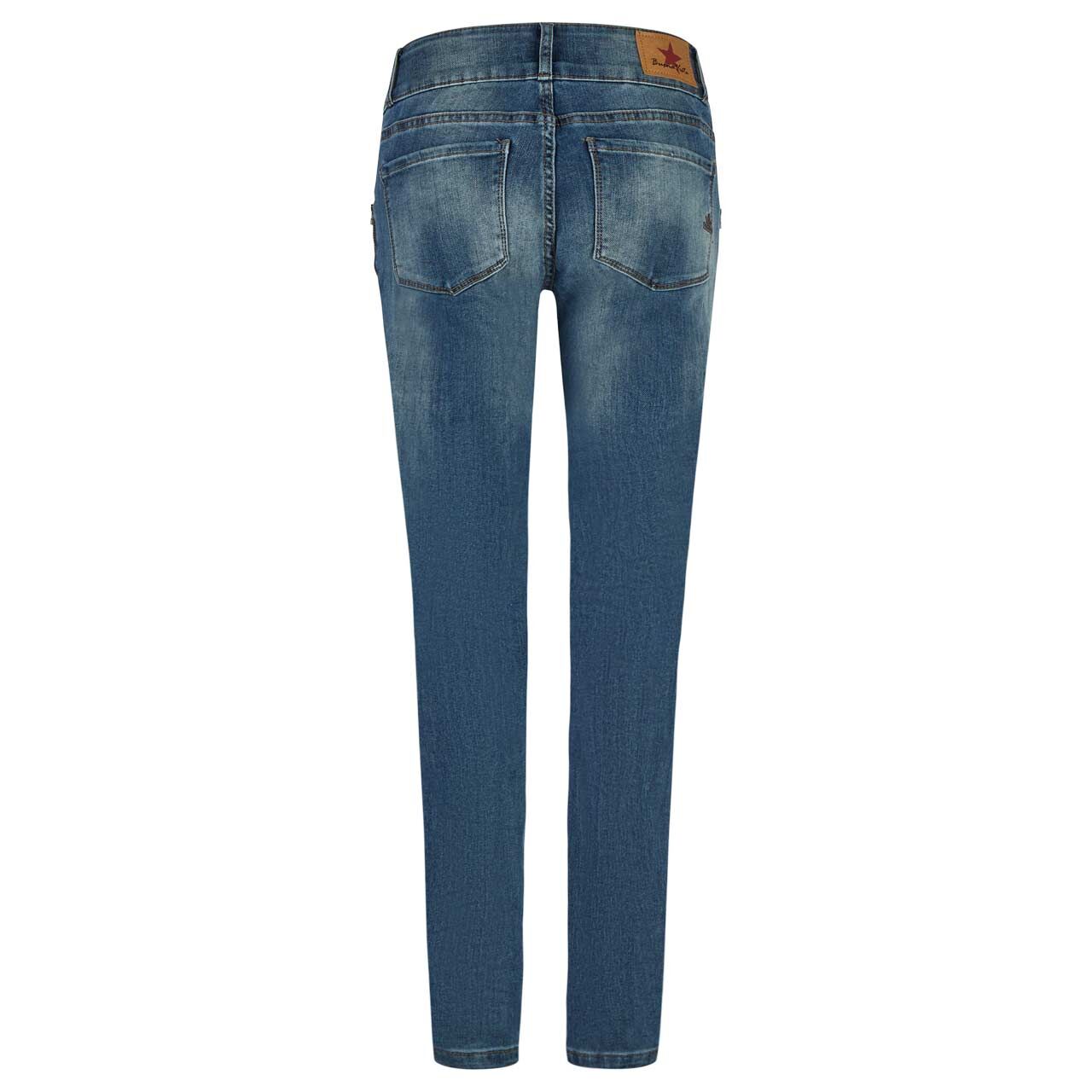 Damenjeans Tummyless-Z Stretch Denim von Buena Vista in Blau verwaschen, Rückansicht