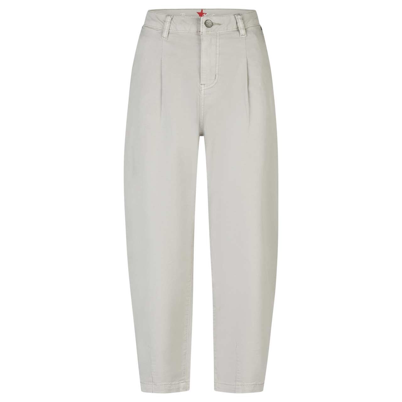 Stretch Damen Baumwollhose Ballon 7/8 Summer Twill von Buena Vista in Zartgrau, Vorderansicht