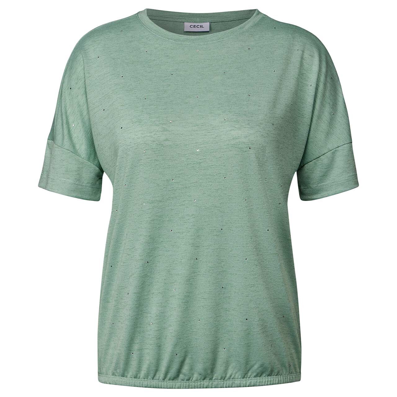 Cecil Damen T-Shirt Deco Stone matcha green 