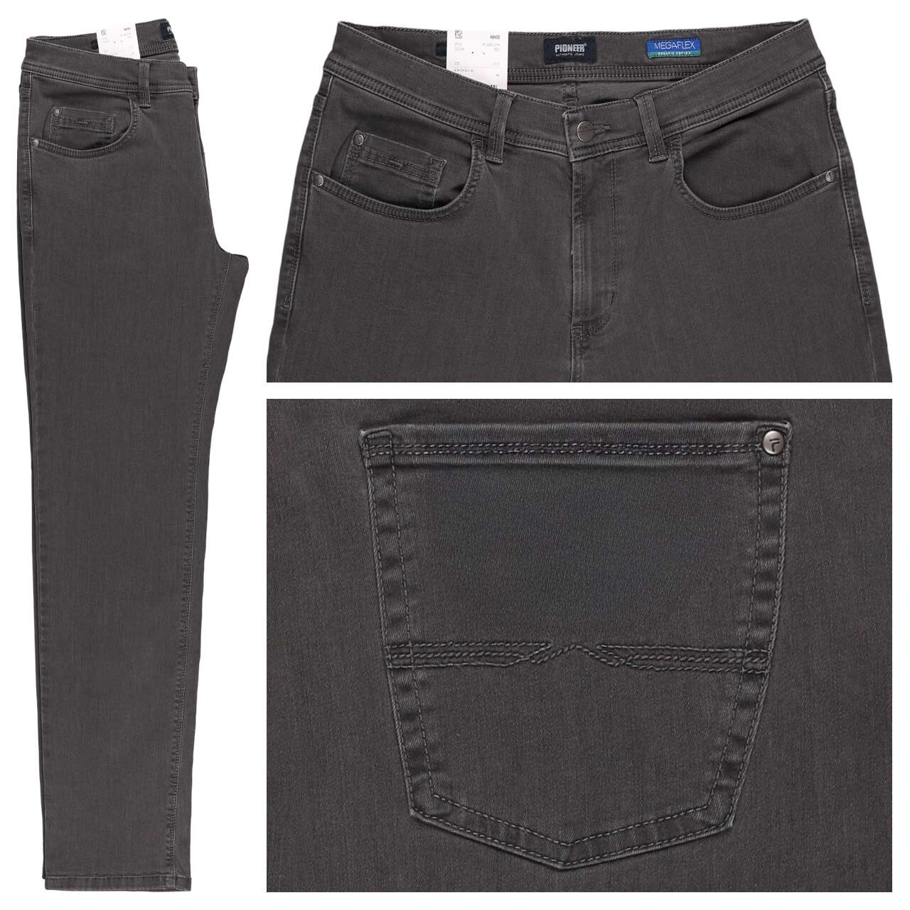 Pioneer Rando Jeans Megaflex deep dark grey stonewash