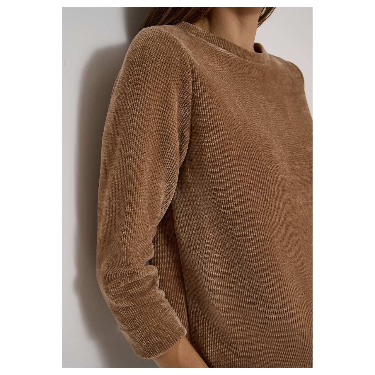 Cecil Damen 3/4 Arm Cord Shirt Soft creamy mocha