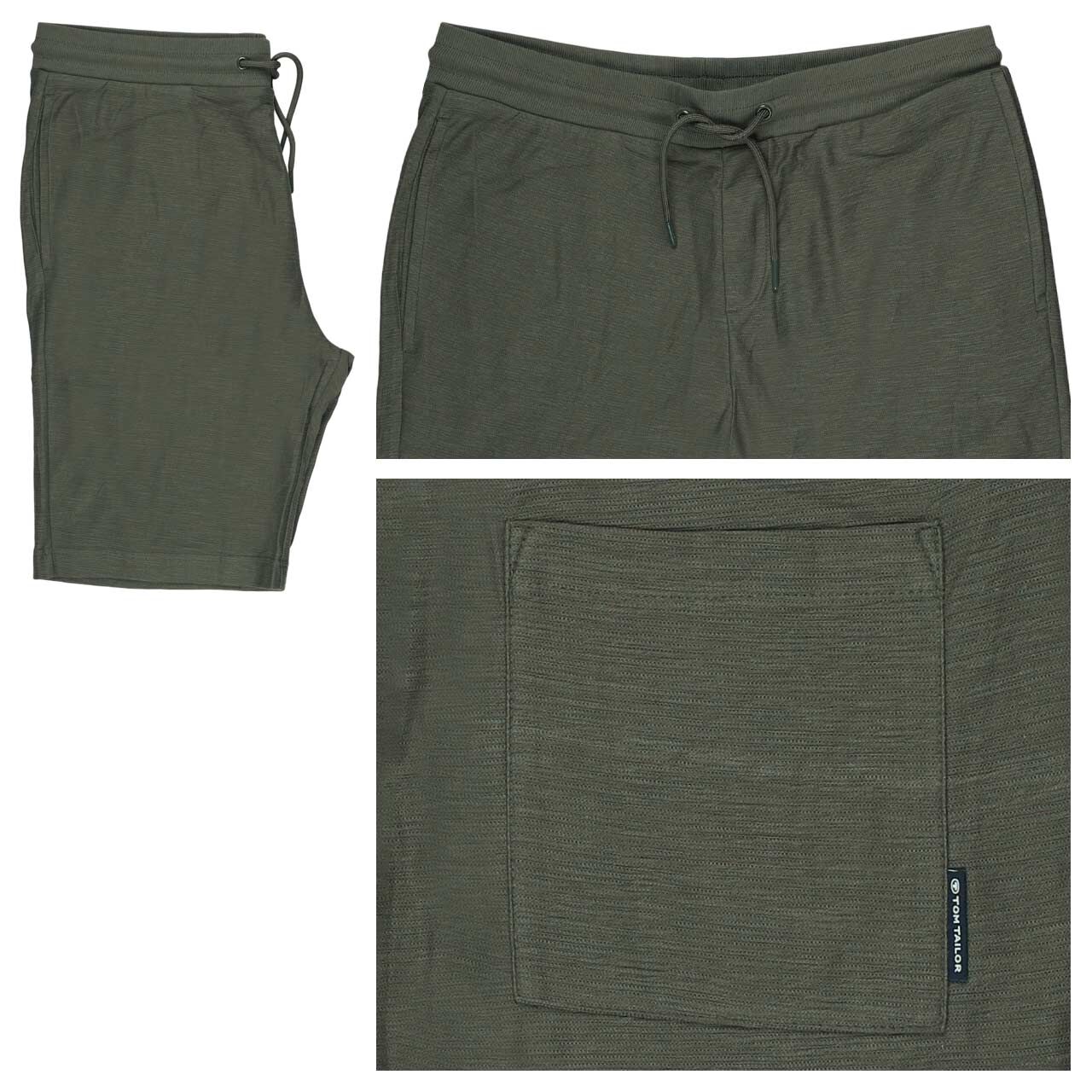 Tom Tailor Structured Shorts deep leaf green