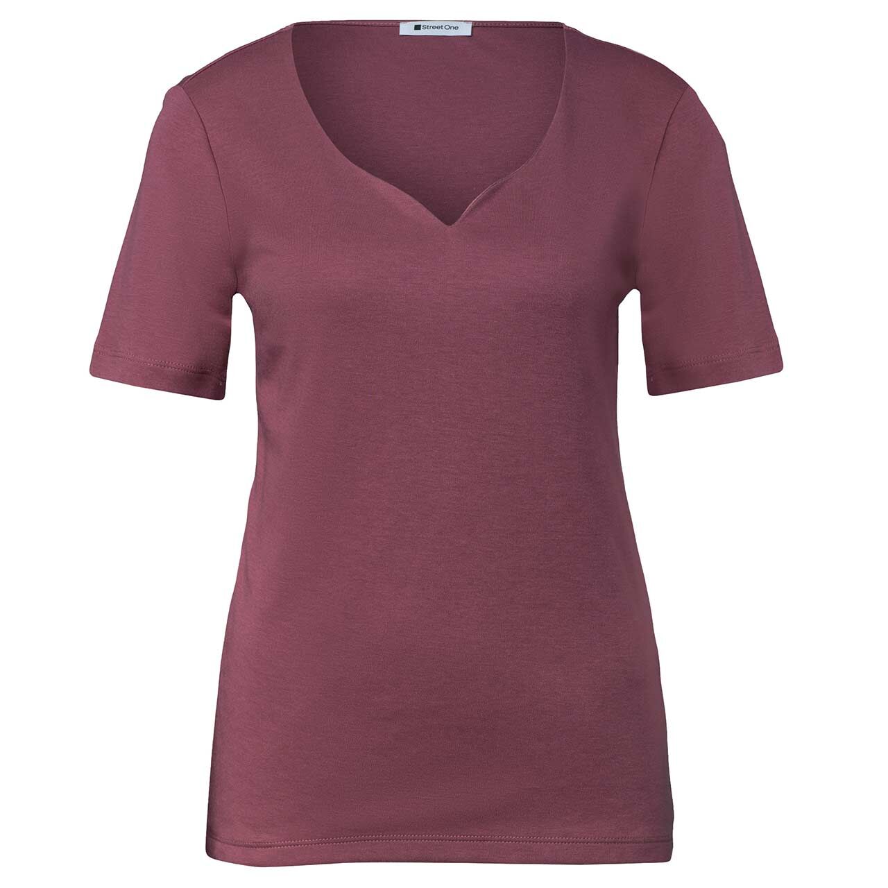 Street One Damen T-Shirt Ada dark clouded blush
