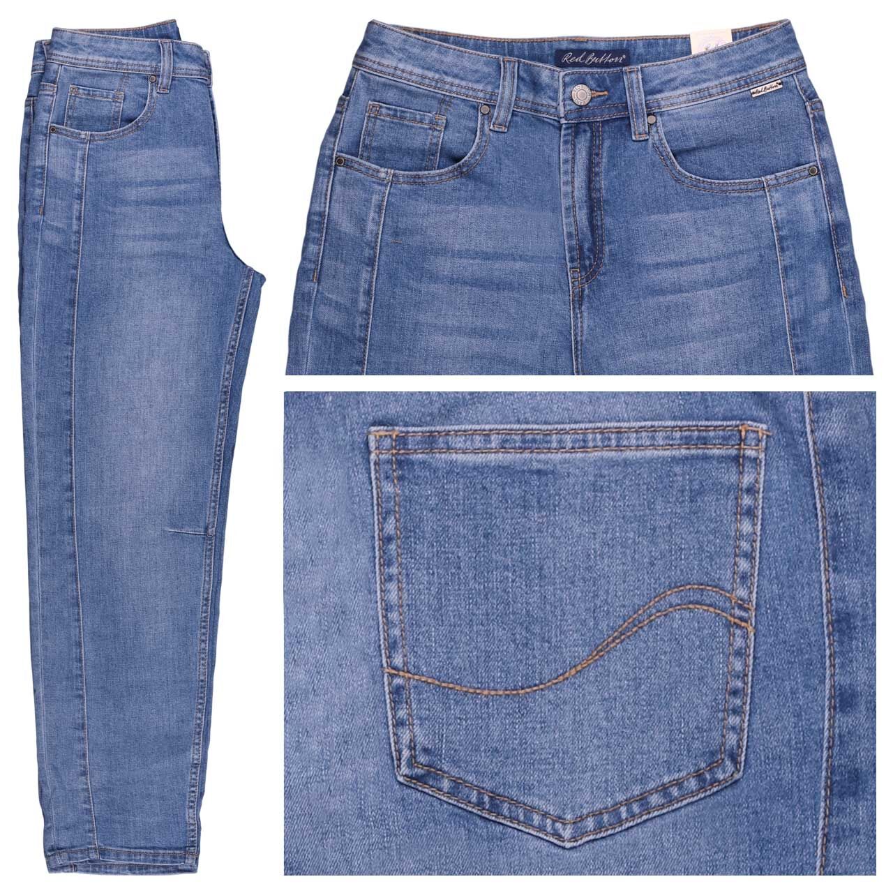 Red Button Caitlina Ankle Jeans midstone sidepatch