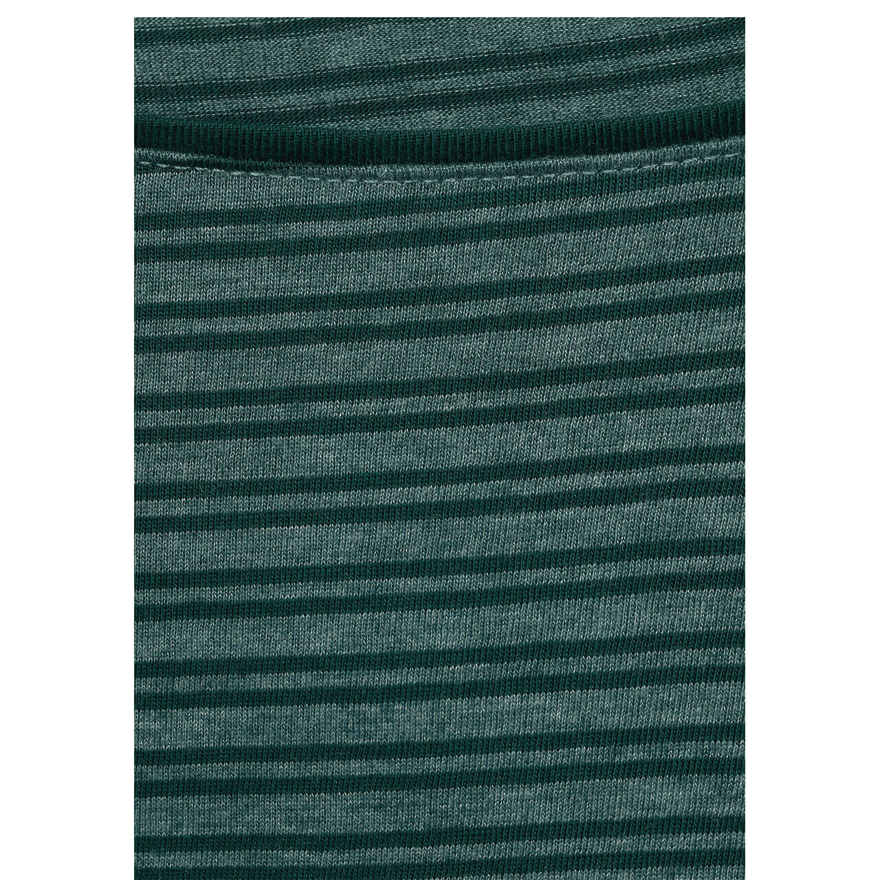 Cecil Overdye Double Stripe Langarm Shirt ponderosa pine green stripes