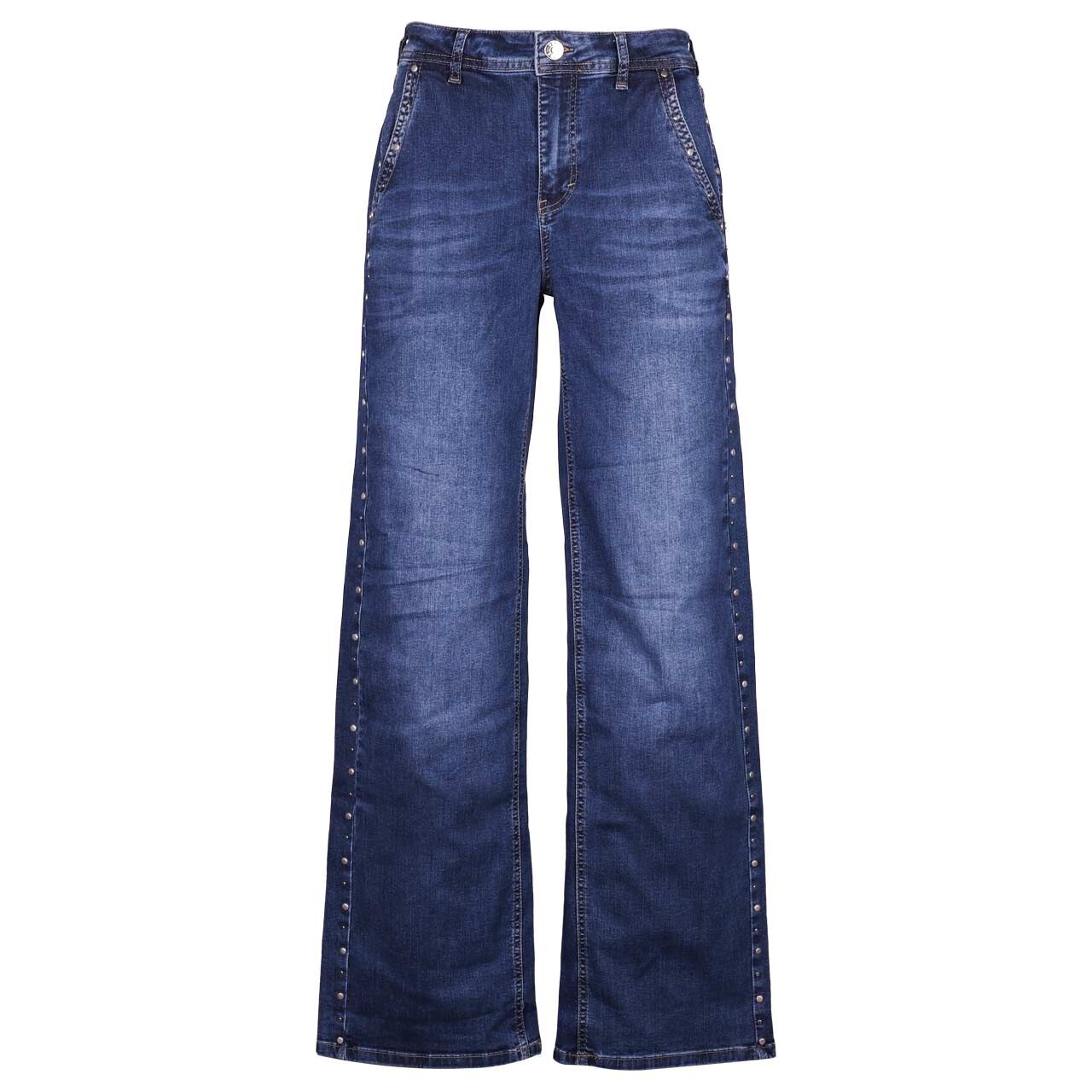 Street One Wide Leg Jeans dark blue wash