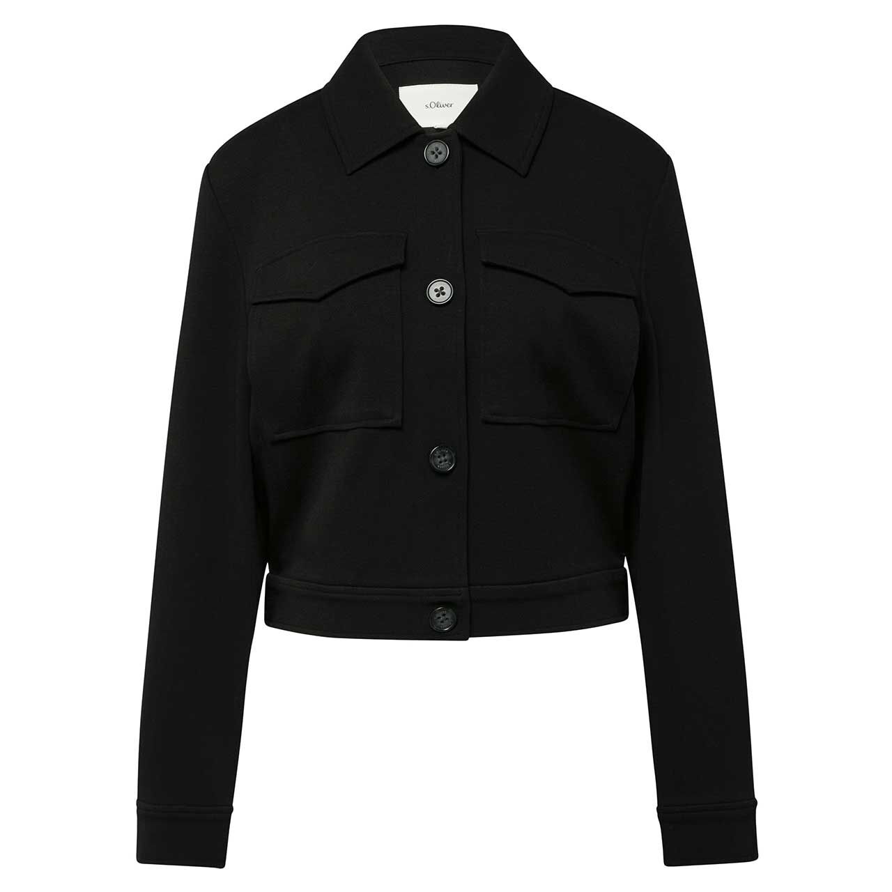 s.Oliver Damen Jacke black structure
