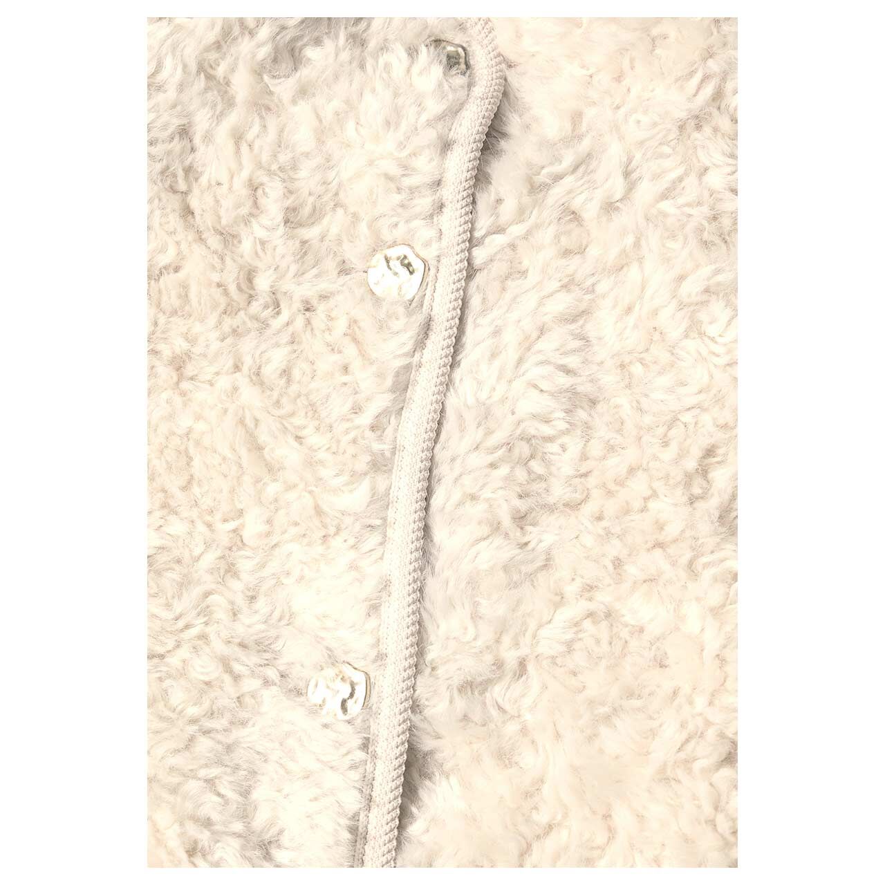 Street One Studio Damen Jacke Fake Fur Button creamed sand plush