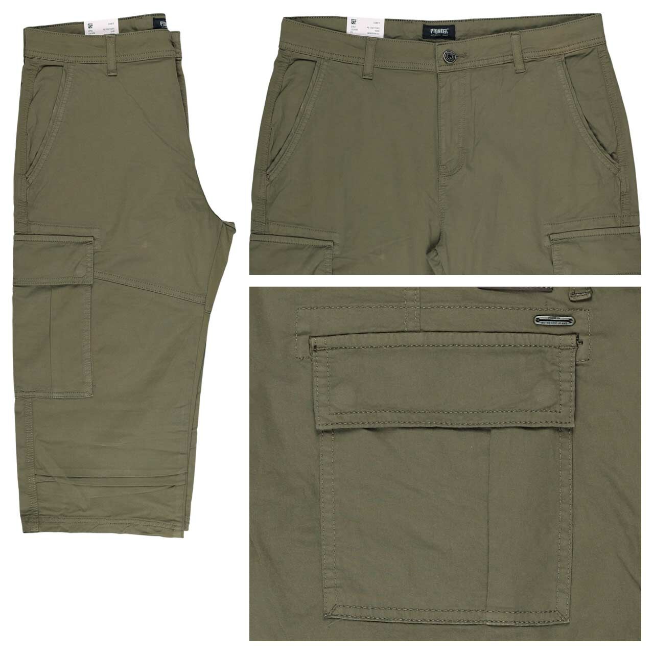 Pioneer Corey 3/4 Cargo Baumwollhose forest night
