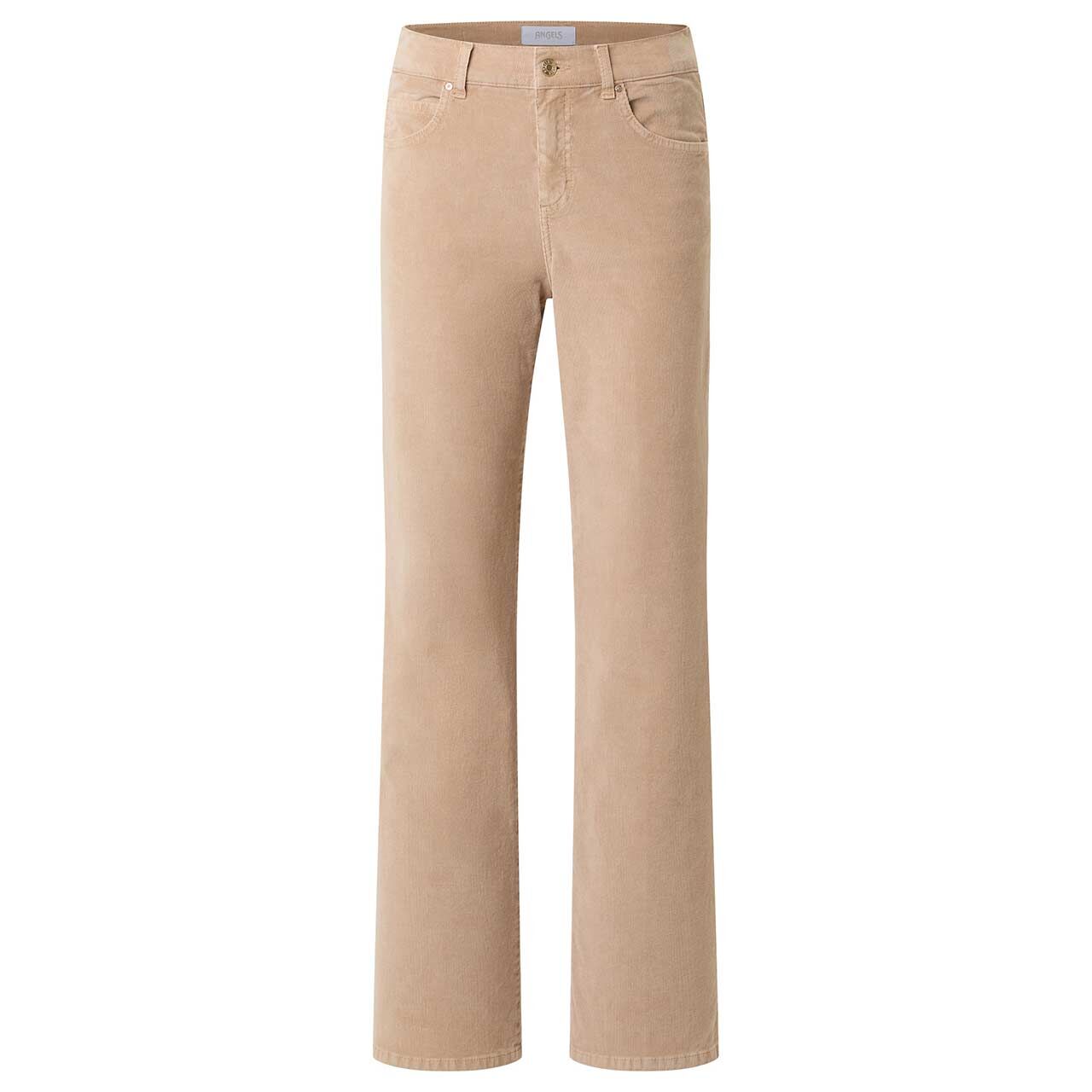 Damen Cordhose Lara von Angels in Hellbraun, Vorderansicht