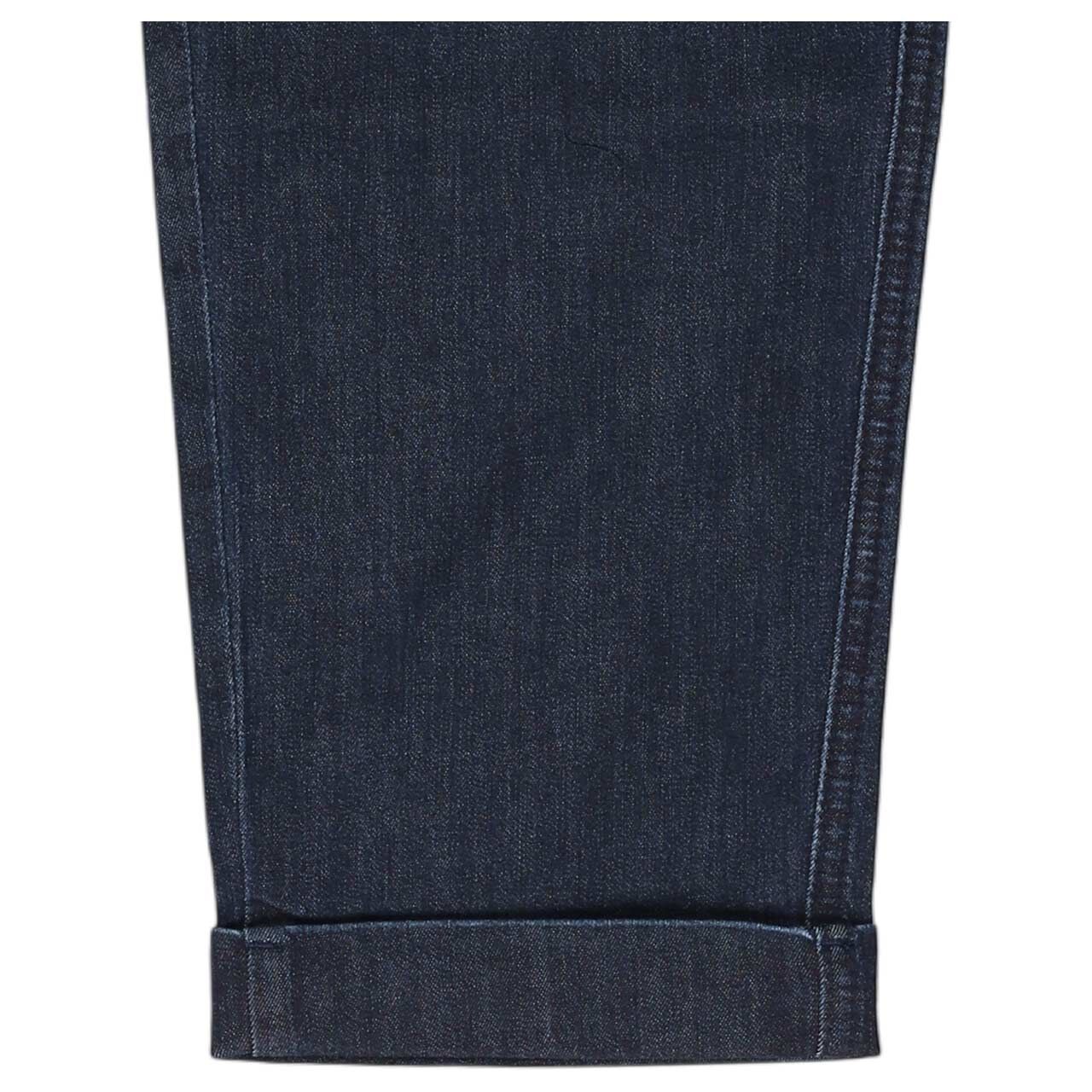 Damen 7/8 Jeans Chino von Buena Vista in Dunkelblau angewaschen, detaillierte Ansicht vom Saum