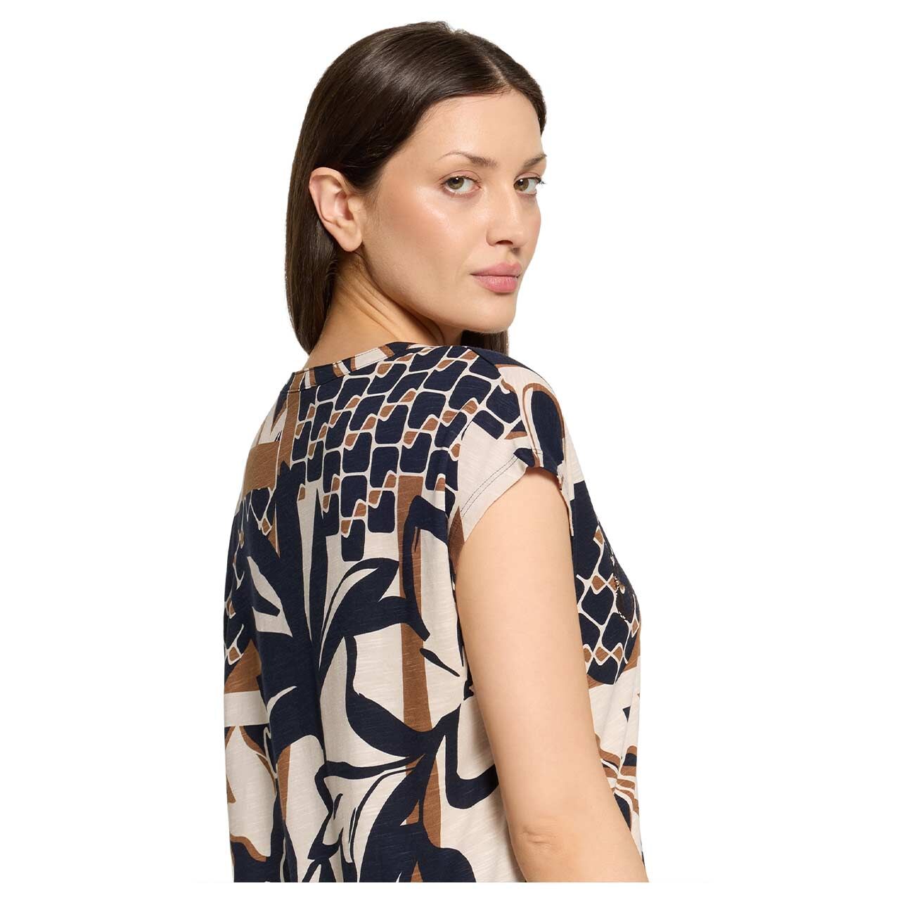 Betty Barclay Damen T-Shirt dark blue nature printed
