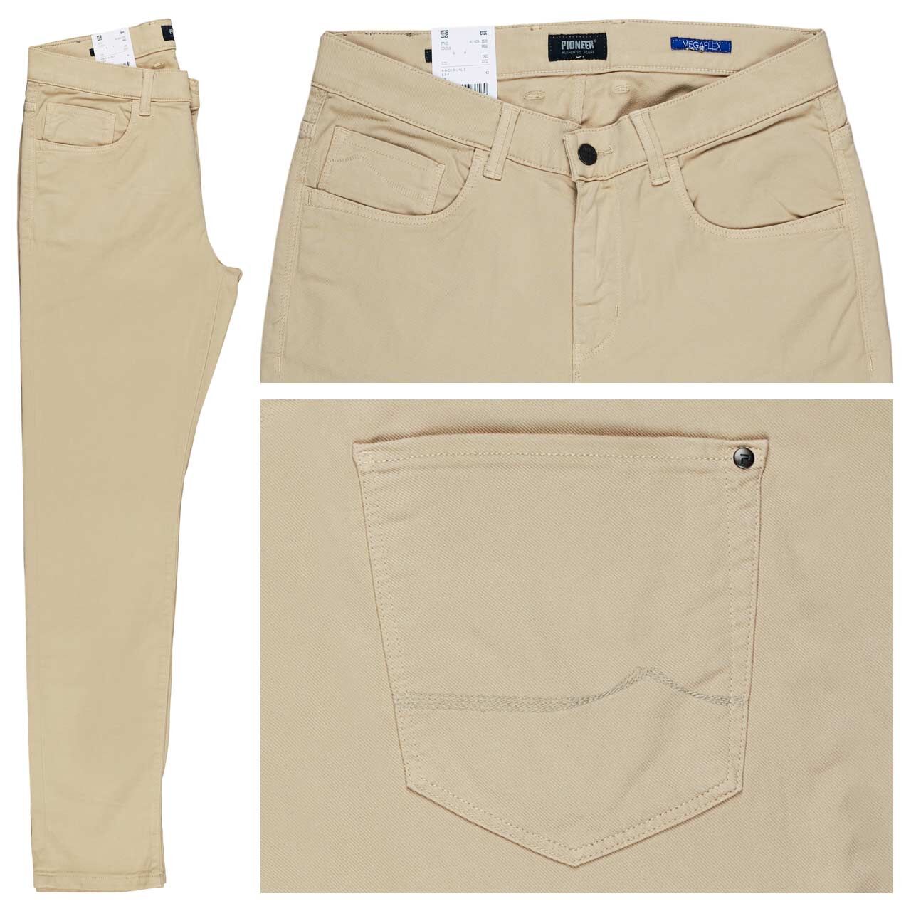 Pioneer Eric Megaflex Baumwollhose starfish washed
