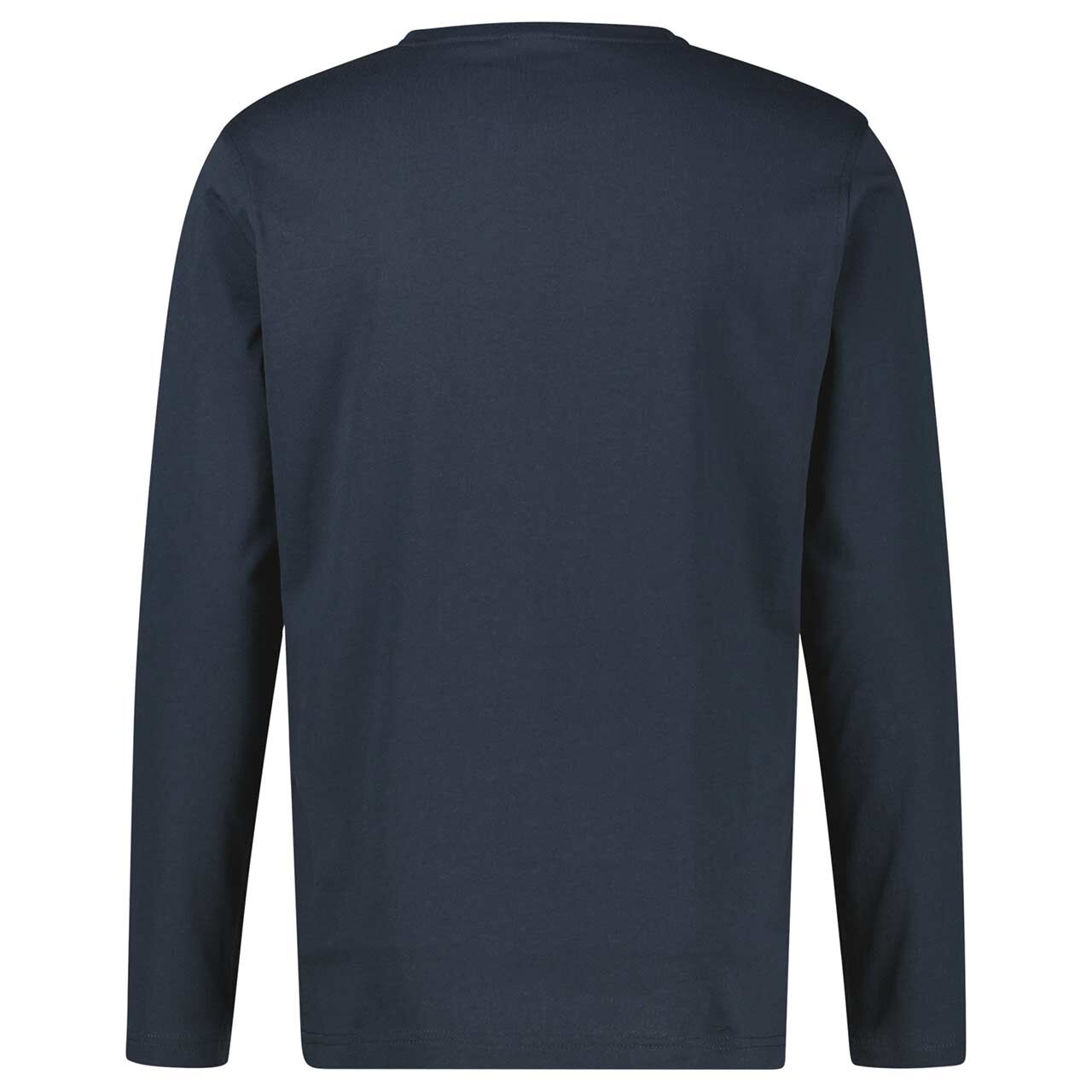 Herren Langarm Shirt von Lerros in Dunkelblau, Rückansicht
