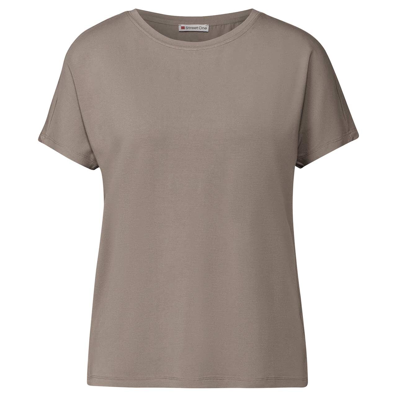 Street One Damen T-Shirt Crista stone brown Street One Damen T-Shirt Crista stone brown