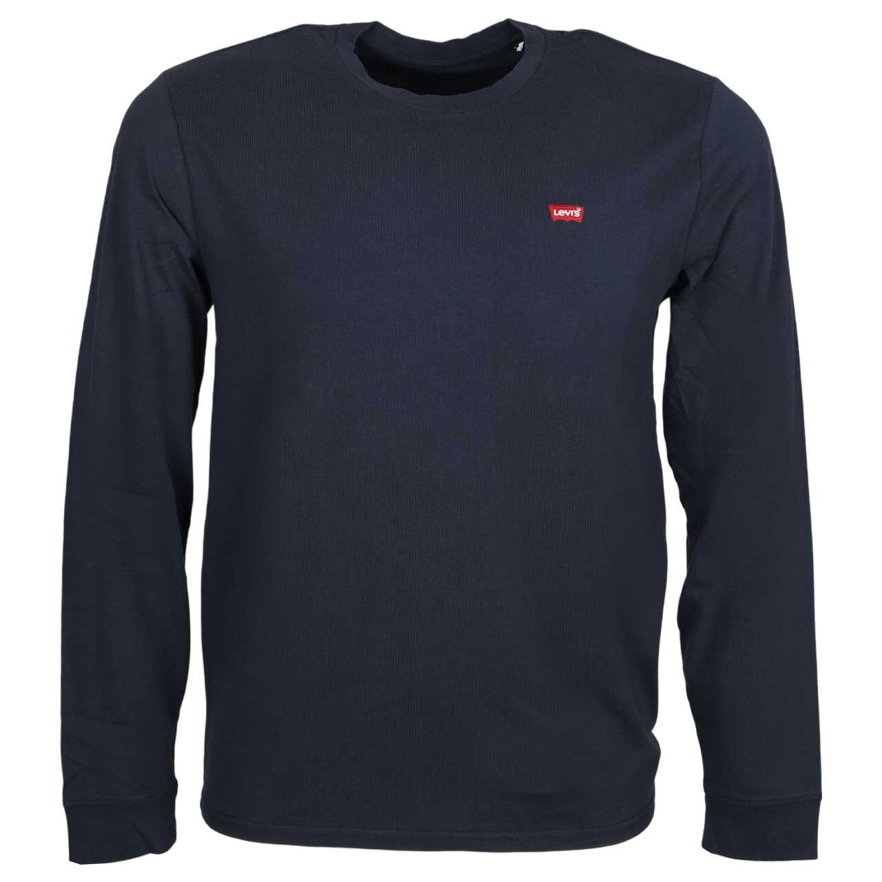 Levi's® Herren Logo Langarm Shirt navy blue