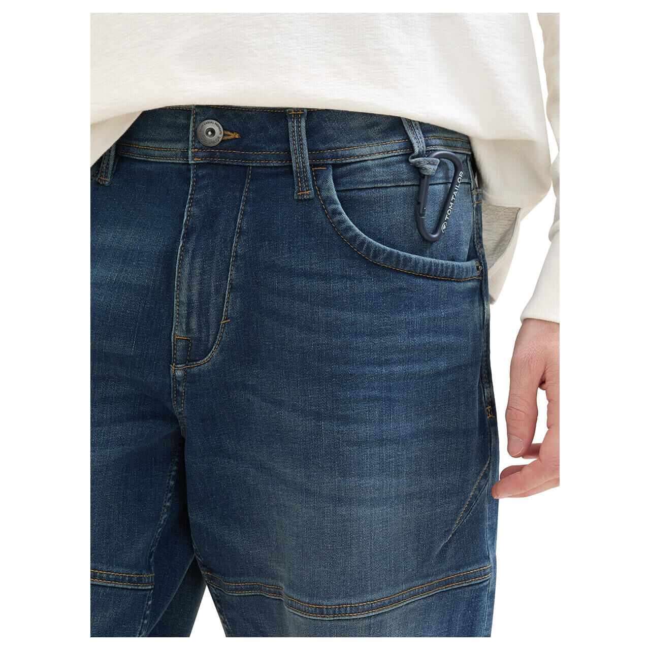 Tom Tailor Morris Overknee 3/4 Jeans  tinted blue denim