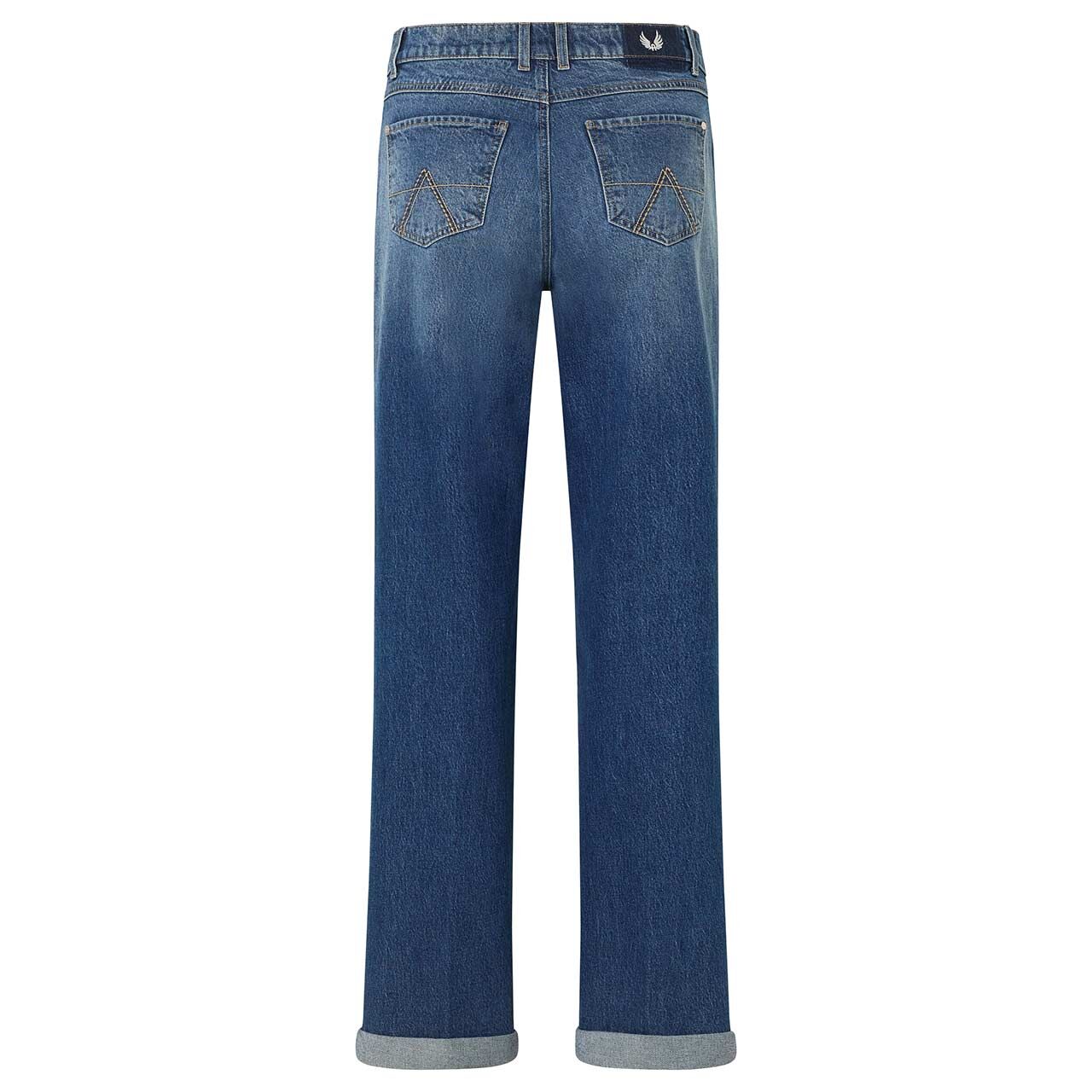 Stretch Damenjeans Liz TU von Angels in Blau angewaschen, Rückansicht