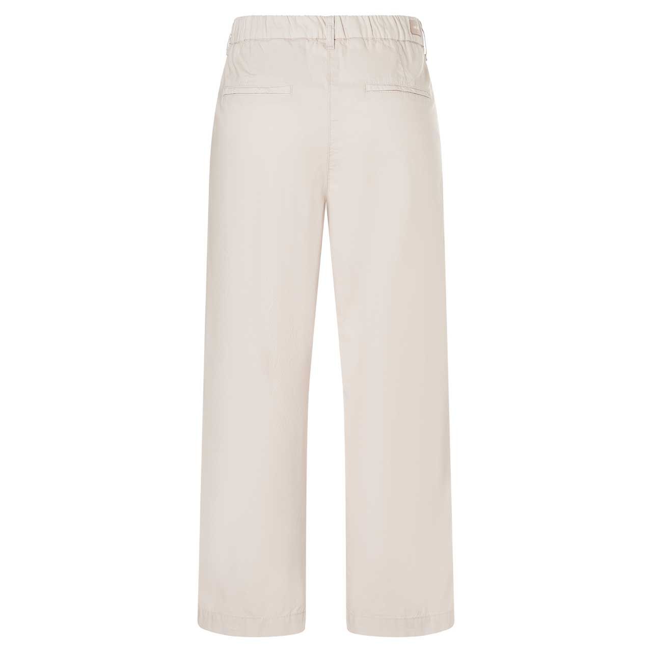 Seitenansicht der Damen 7/8 Baumwollhose Cari von MAC in Beige