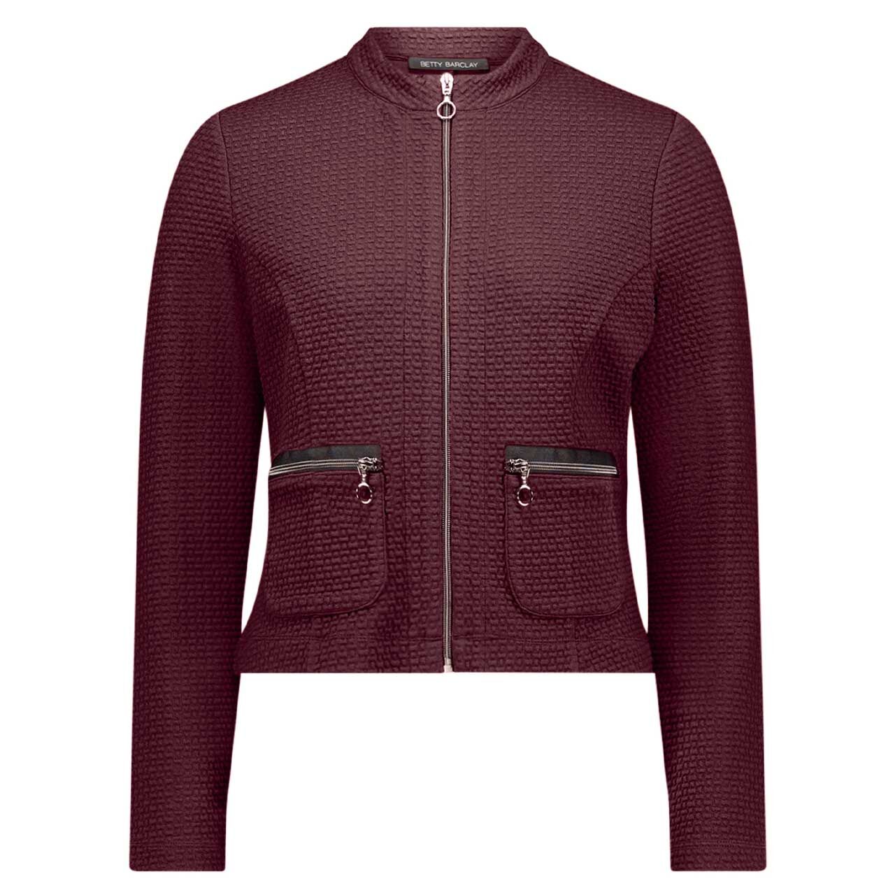 Betty Barclay Damen Jacke maroon banner waffle structure