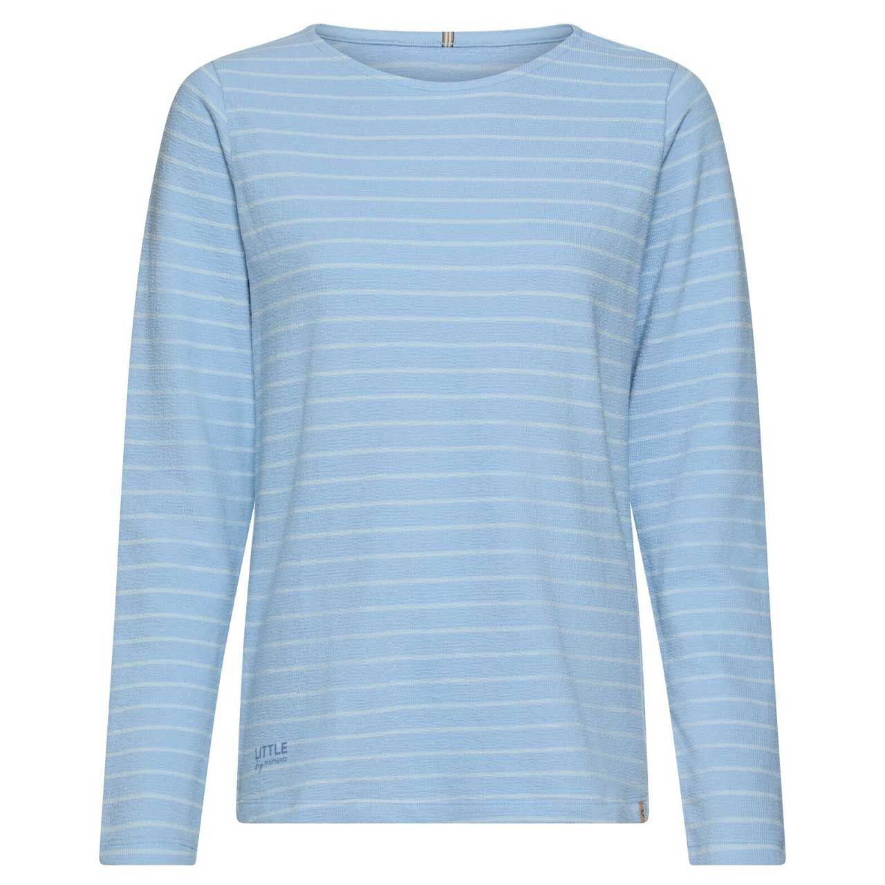 Camel active Damen Langarm Shirt soft blue striped