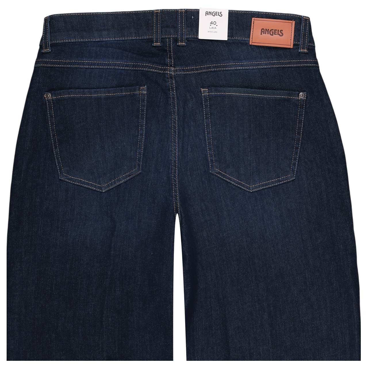 Damen Ankle Jeans Laia von Angels in Dunkelblau angewaschen, detaillierte Rückansicht