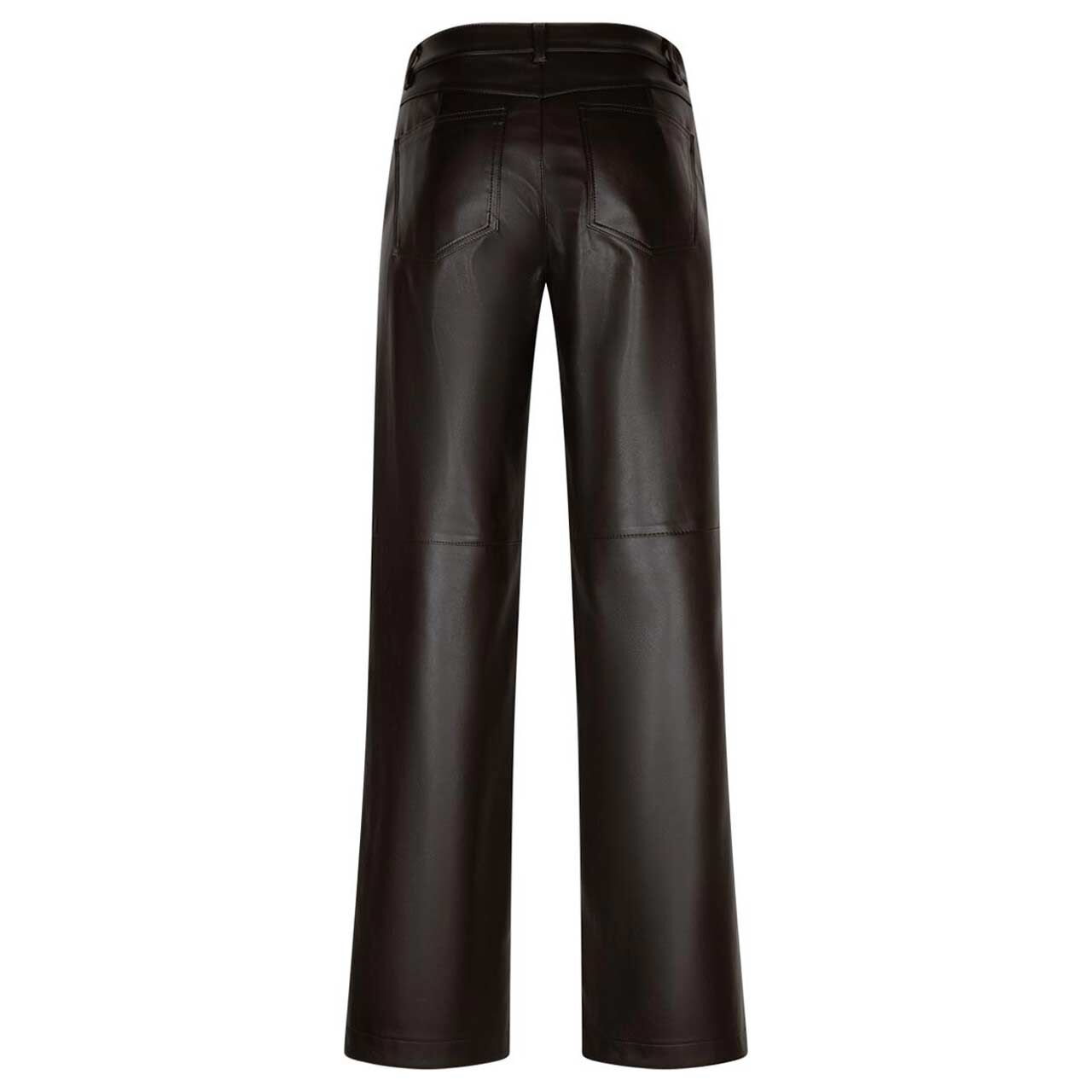 Damenhose Colette von Red Button in Dunkelbraun beschichtet, Rückansicht