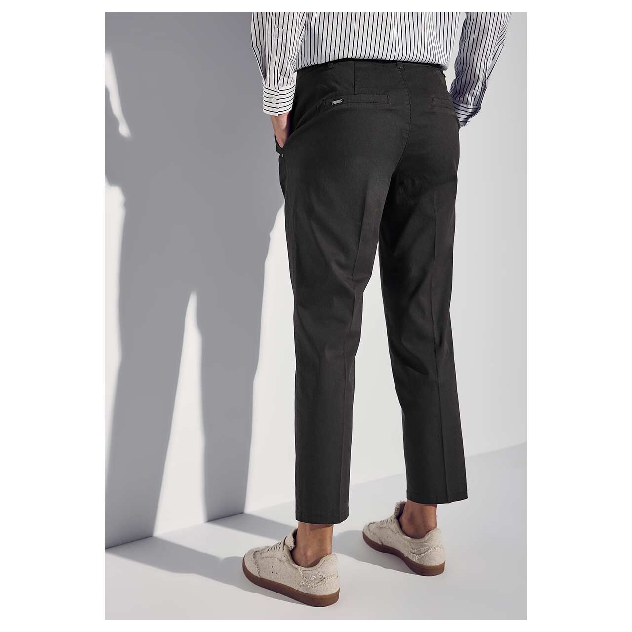 Street One Ankle Chinohose Peach Twill granite grey