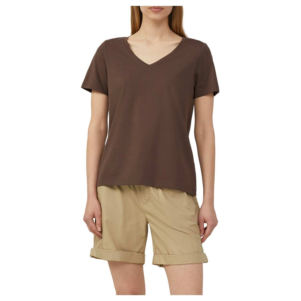 s.Oliver Damen T-Shirt classic chocolate brown