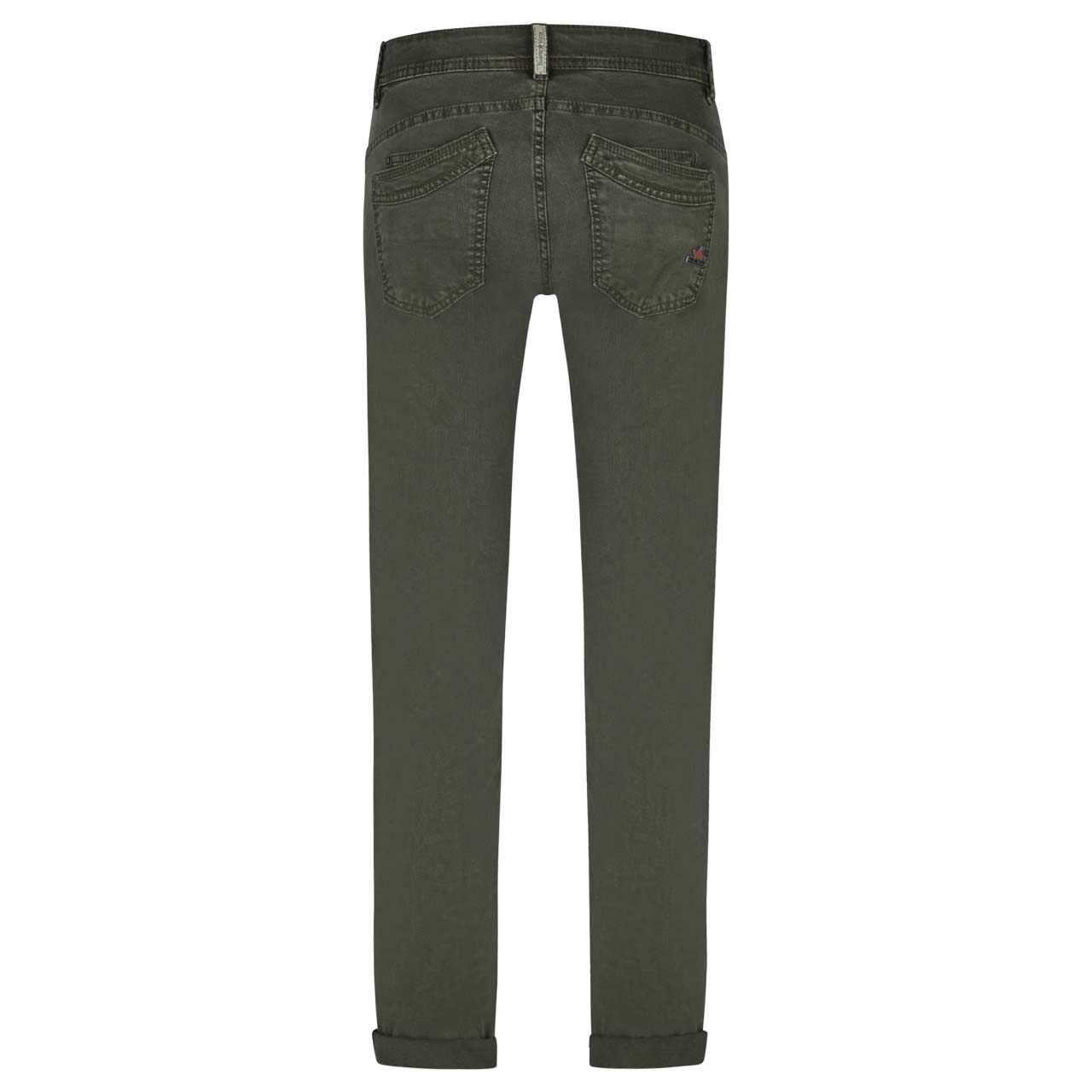 Damen Baumwollhose Malibu Stretch Twill von Buena Vista in Dunkelgrün, Rückansicht