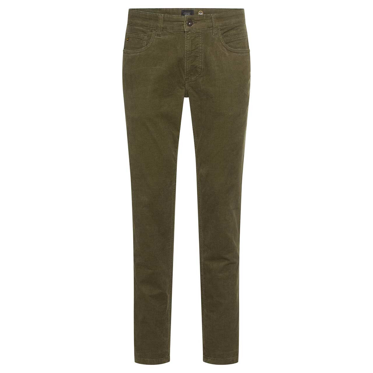 Herren Baumwollhose Houston von Camel active in Dunkelgrün, Vorderansicht