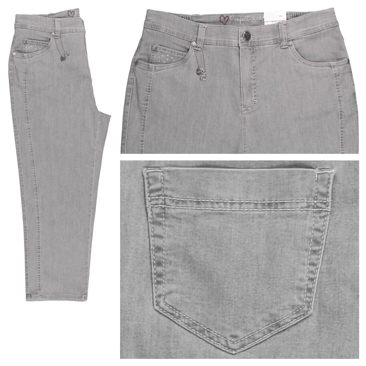 Anna Montana Dora Milano 3/4 Jeans silver