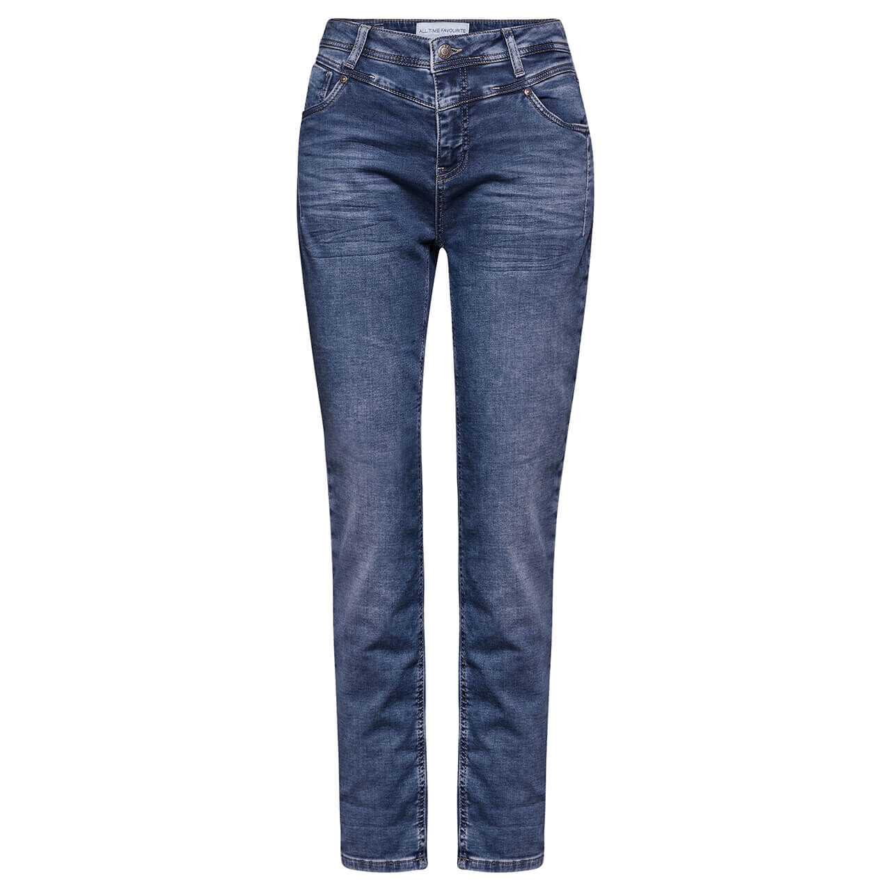 Street One Mom Jeans bright midblue washed