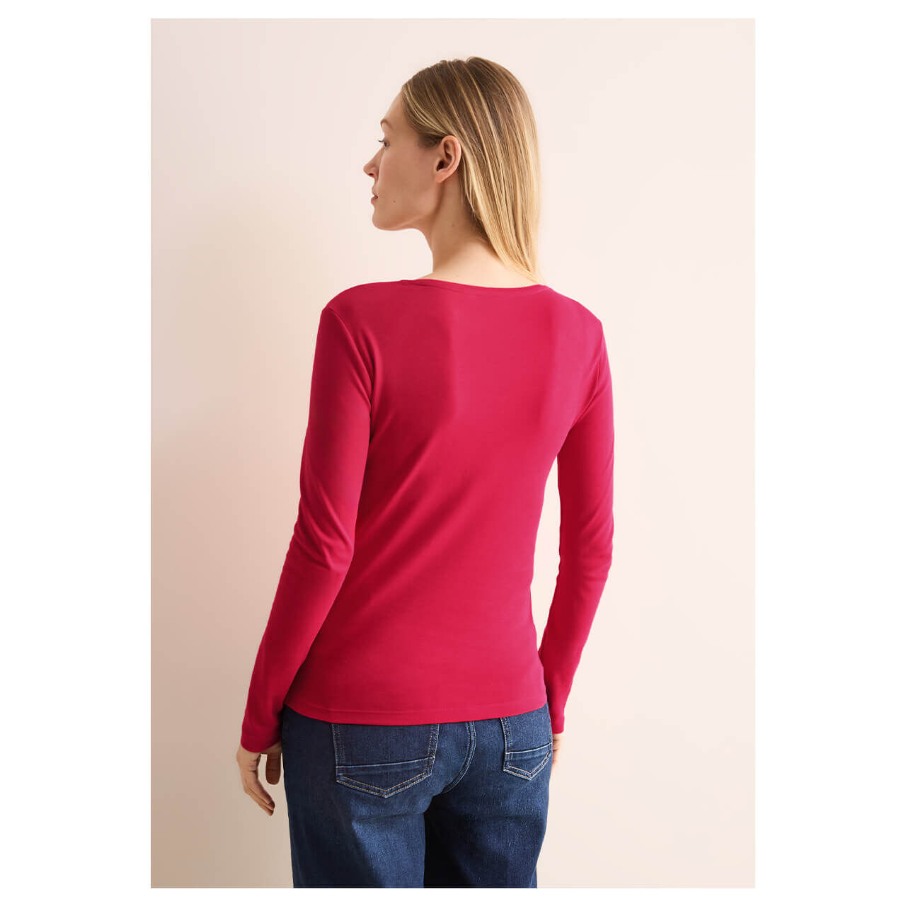 Cecil Damen Langarm Shirt Pia granita red