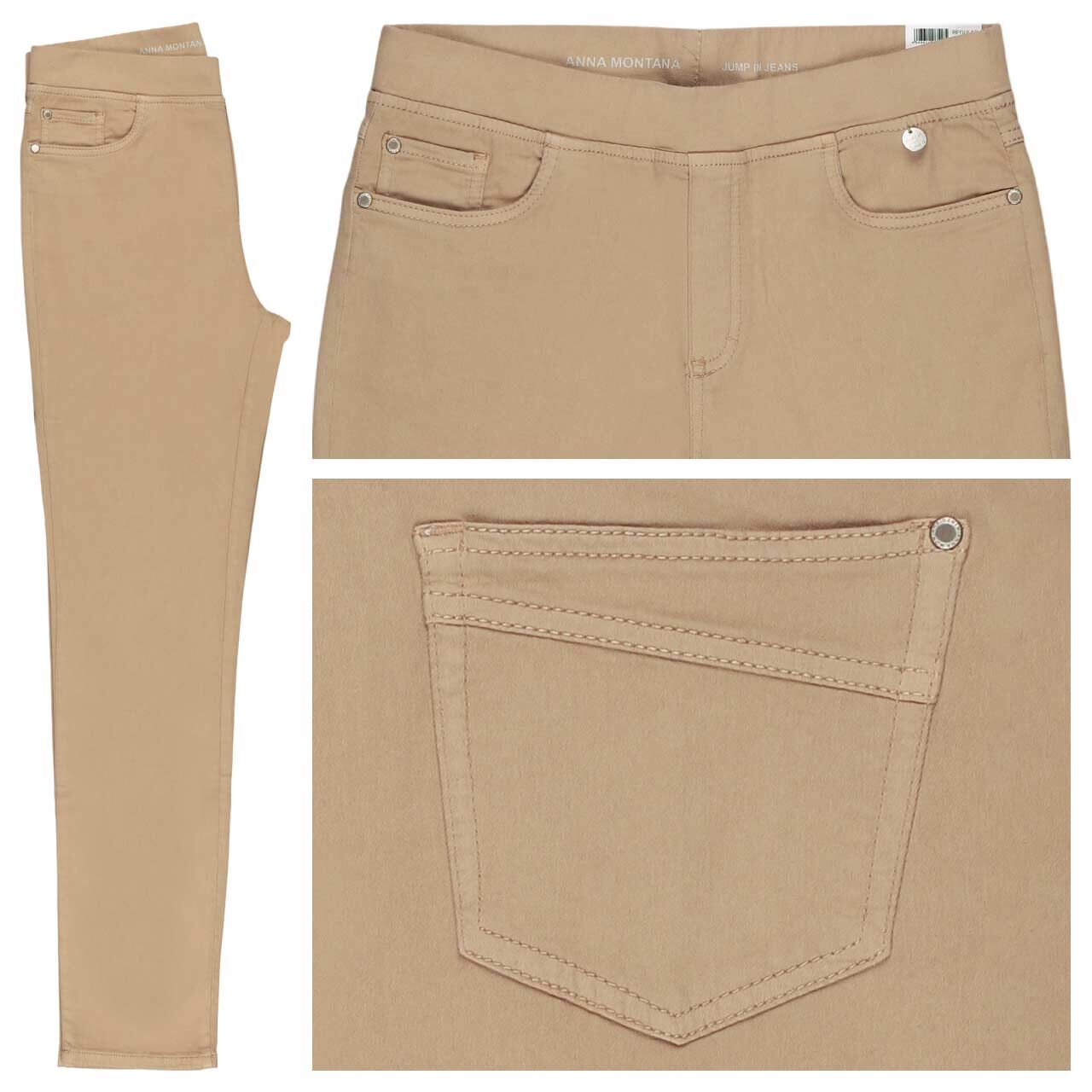 Anna Montana Angelika Röhre Jump in Jeans camel