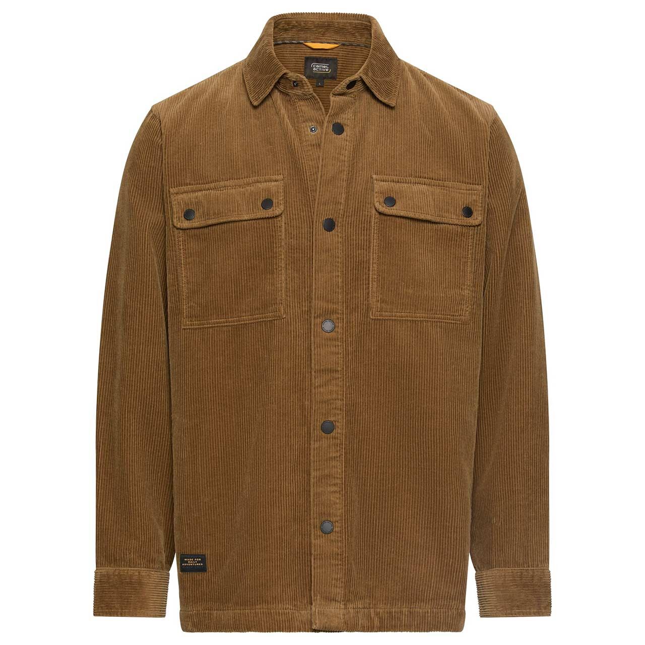 Camel active Herren Cord Hemdjacke sepia brown