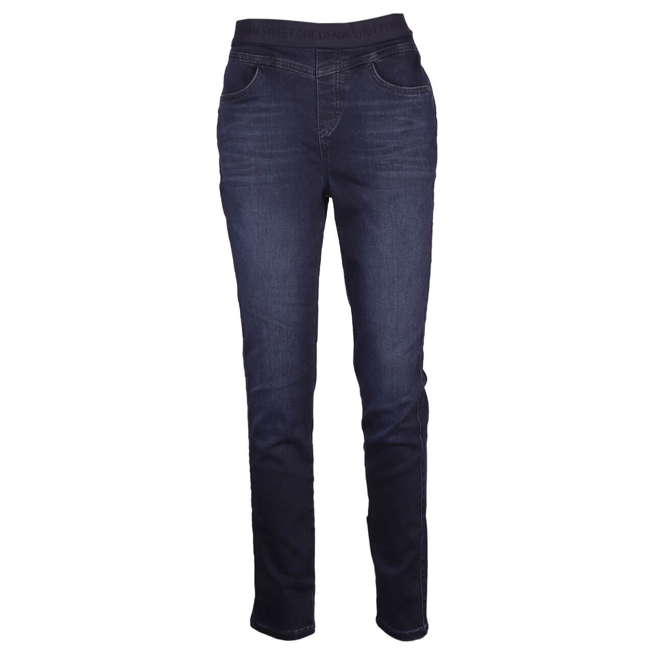 Street One Jeggings Jeans indigo slighty washed thermo denim 