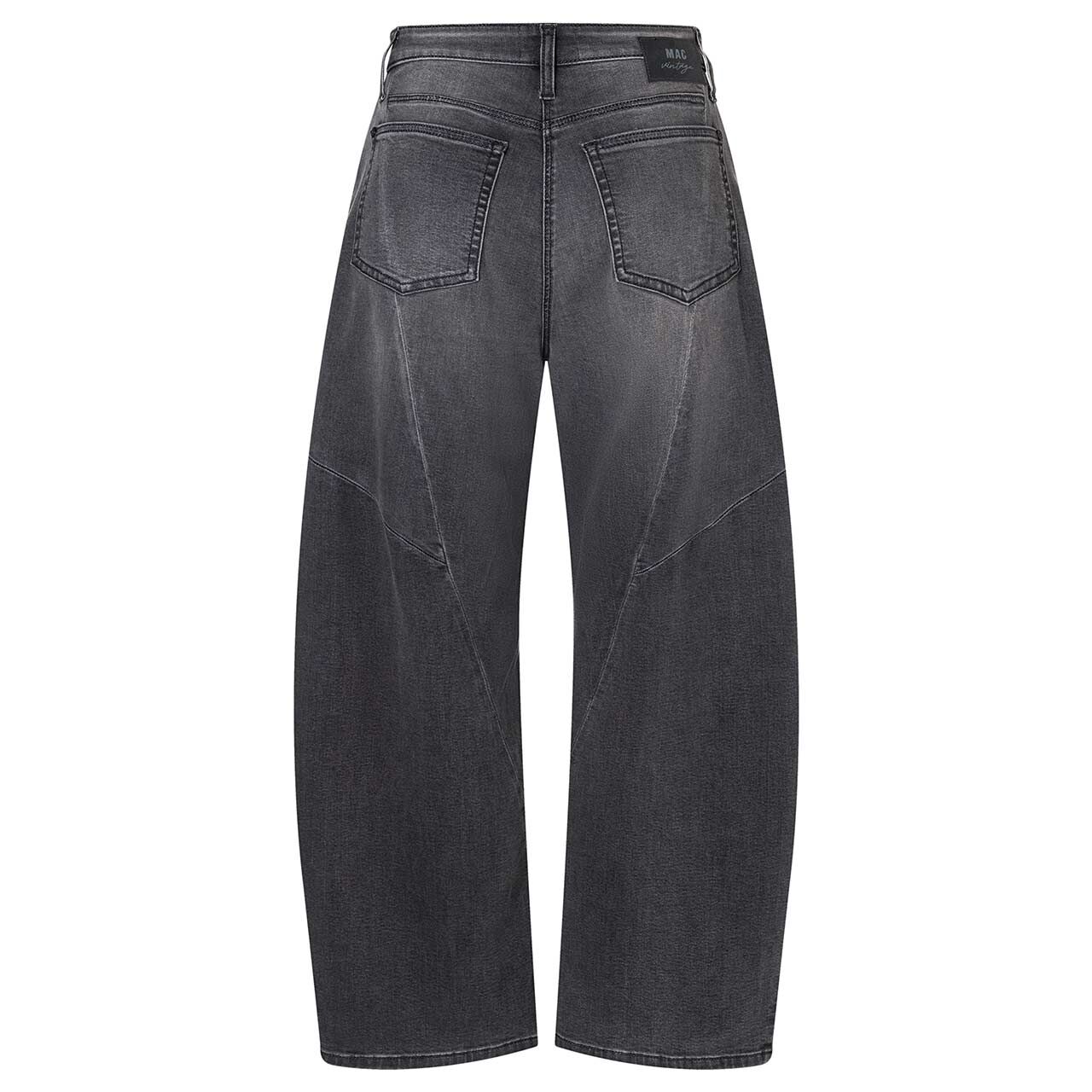 Stretch Damen Jeans Dakota von MAC in Dunkelgrau verwaschen, Rückansicht