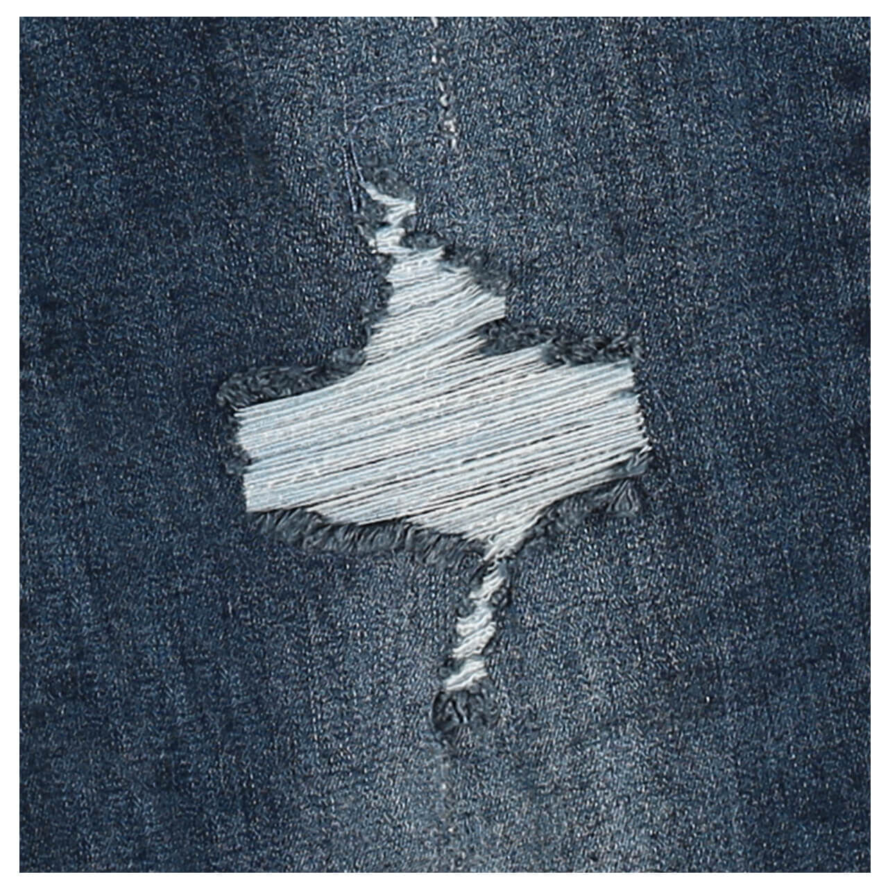 Buena Vista Jeans Florida Stretch Denim für Damen in Blau verwaschen mit Destroyed Effekten, FarbNr.: 2955