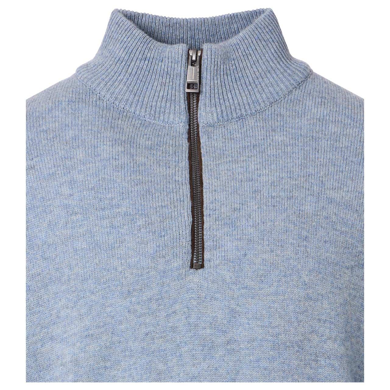 Herren Pullover von Casa Moda in Hellblau, Detailansicht vorne