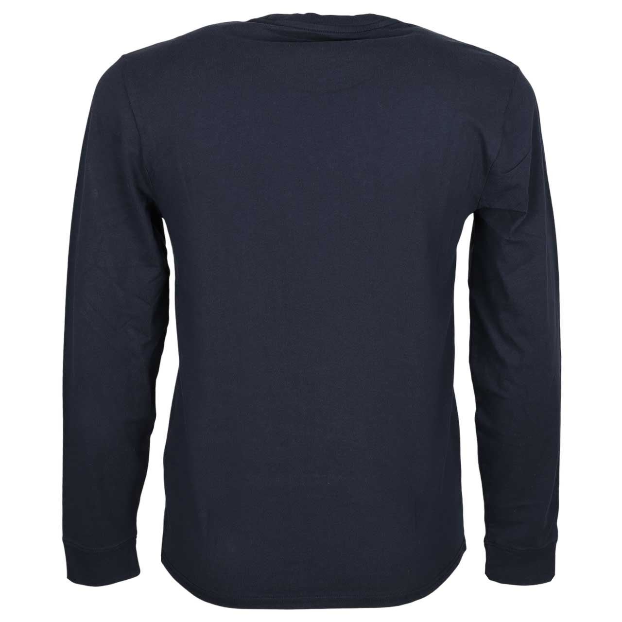 Levi's® Herren Logo Langarm Shirt in Dunkelblau von hinten