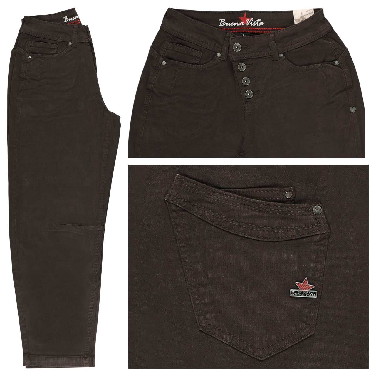 Buena Vista Malibu 7/8 Relaxed Jacquard Twill Hose ebenholz