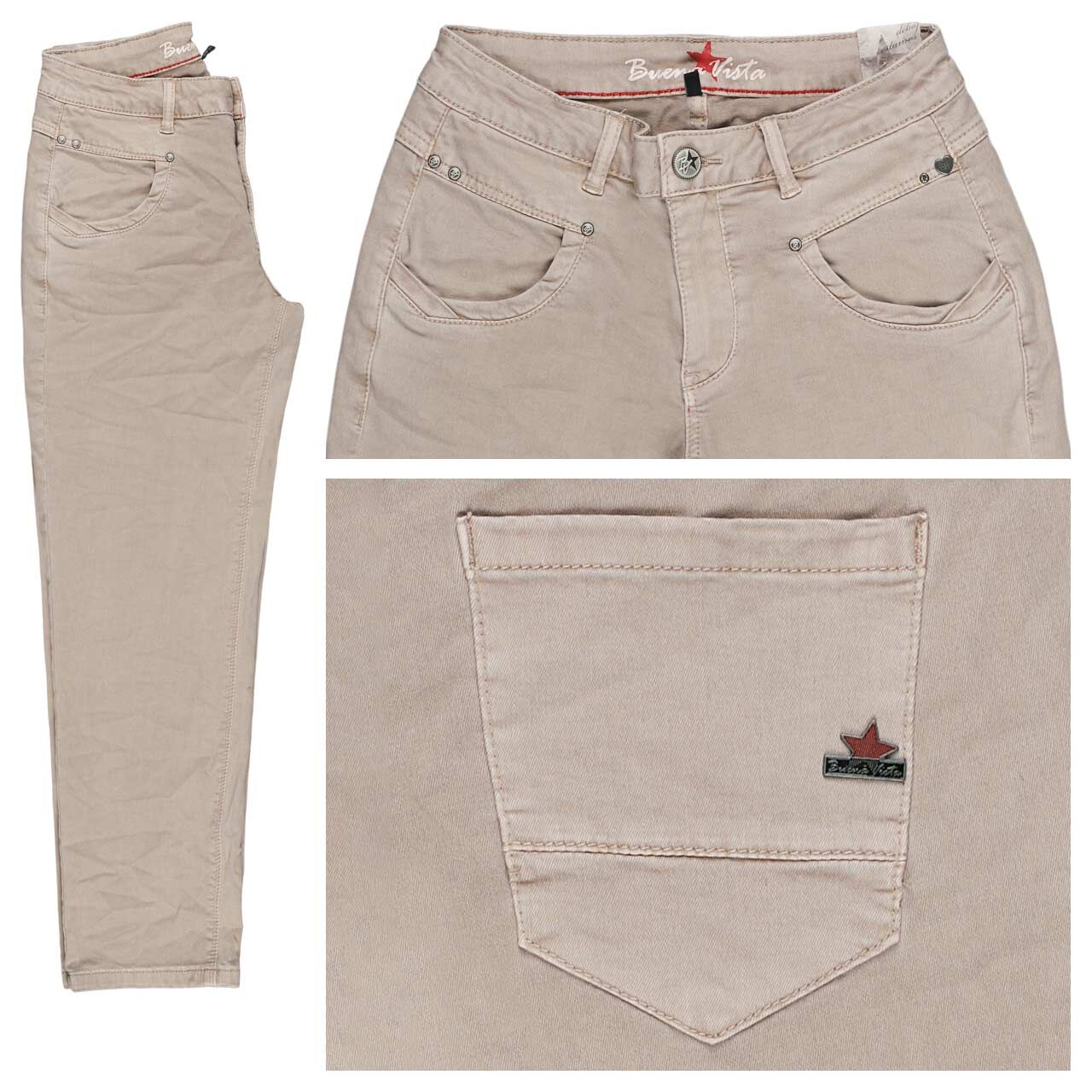 Buena Vista Anna C 7/8 Straight Stretch Twill Baumwollhose sand